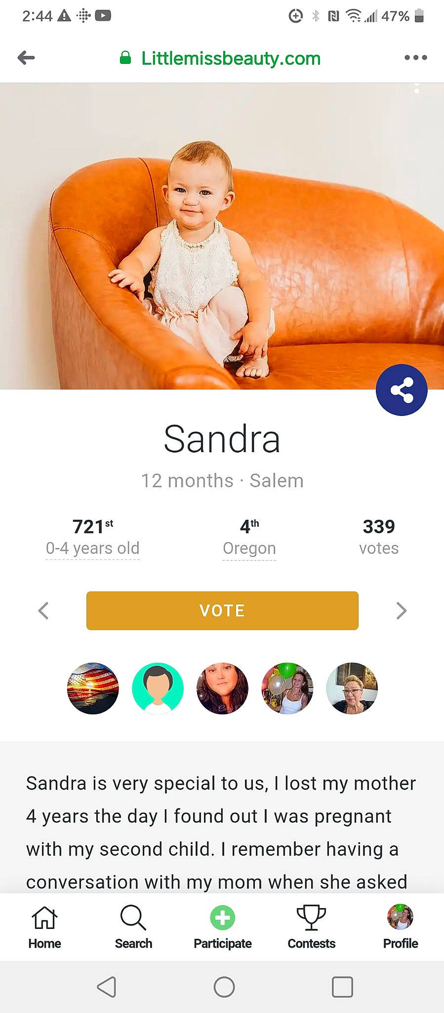 Sandra joined the competition — help win amazing prizes! advertising, brand, chest, comfort, communication_device, elbow, font, gadget, gesture, happy, joy, logo, multimedia, online_advertising, orange, person, product, screenshot, smile, thumb