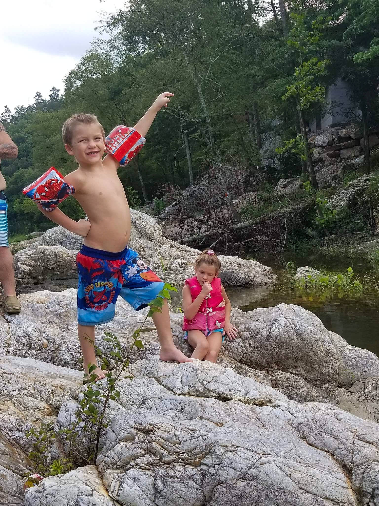 Leighton Butler joined the competition — help win amazing prizes! adventure, boulder, fun, girl, joy, landscape, leisure, national_park, outdoor_recreation, person, plant, recreation, river, rock, tourism, tree, vacation, water, water_feature