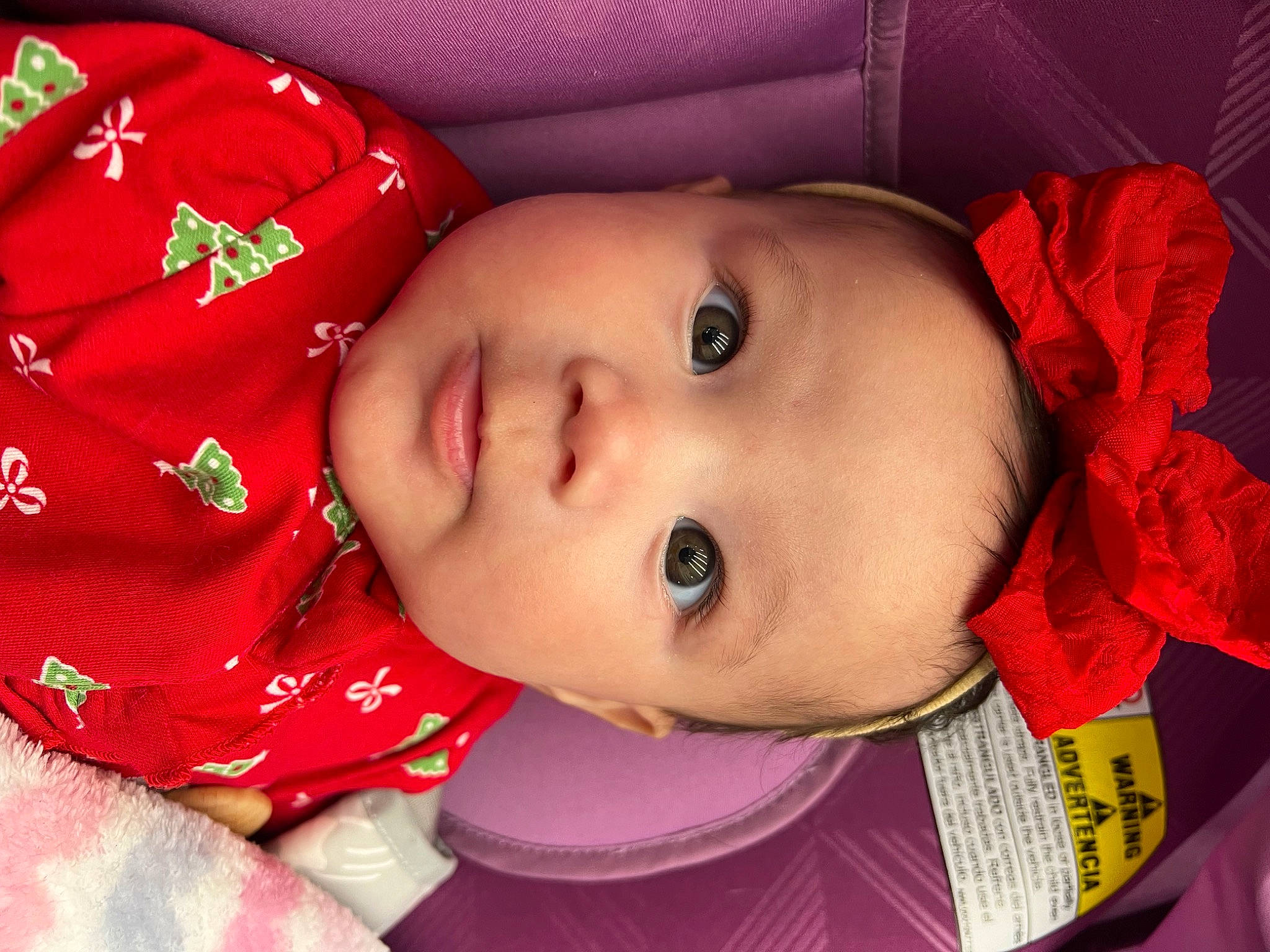 Princess Rowan joined the competition — help win amazing prizes! baby, baby_toddler_clothing, cheek, chin, eye, eyebrow, eyelash, face, happy, head, human_body, iris, lip, mouth, nose, person, pink, skin, sleeve, toddler