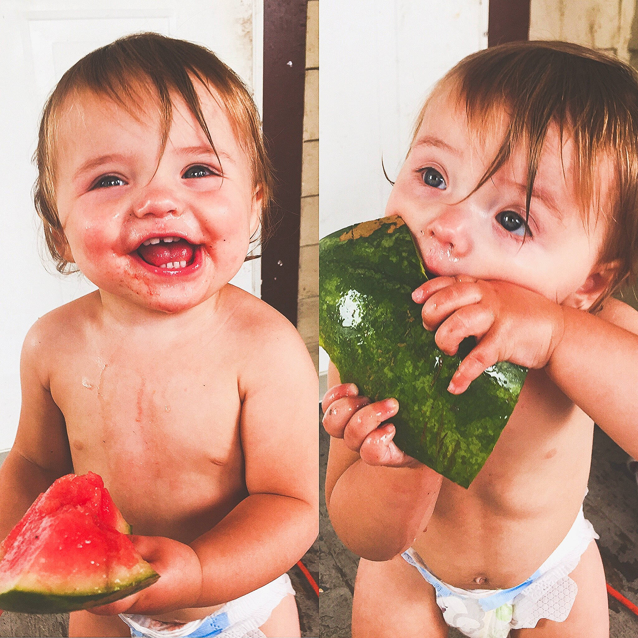 Nylah joined the competition — help win amazing prizes! cheek, citrullus, eyelash, facial_expression, finger, food, gesture, green, hand, happy, joy, lip, mouth, muscle, neck, nose, organ, person, skin, smile