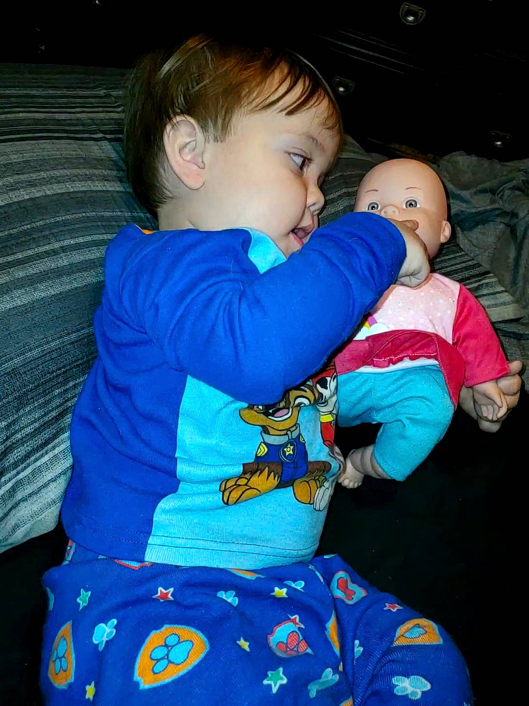 Leonardo is registered to the contest to win money with this photo: baby, blue, cheek, child, eye, fun, gesture, hug, interaction, iris, person, play, sibling, sitting, skin, smile, toddler