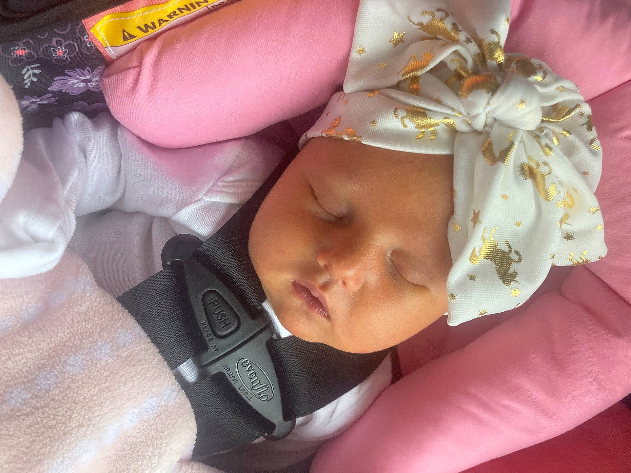 Brealynn is registered to the contest to win money with this photo: baby, baby_carriage, baby_sleeping, baby_toddler_clothing, cheek, child, comfort, eyelash, finger, hand, happy, headwear, lip, mouth, nail, nose, person, pink, skin, textile