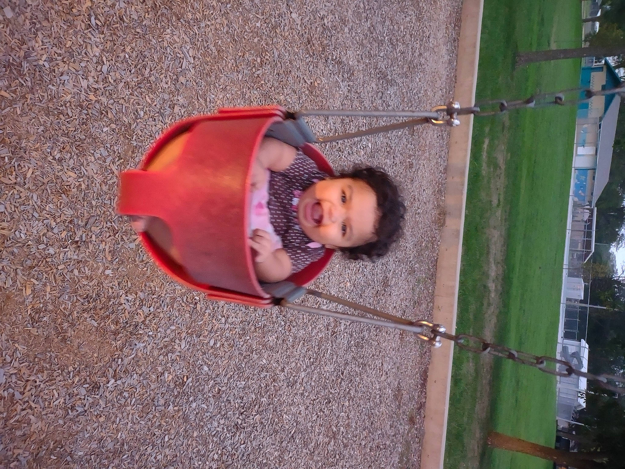 Eliana joined the competition — help win amazing prizes! asphalt, baby, carmine, child, city, concrete, fun, grass, happy, leisure, magenta, outdoor_play_equipment, person, playground, recreation, road_surface, smile, tints_and_shades, toddler, water