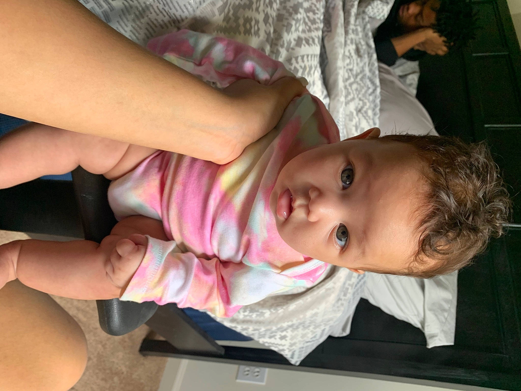 Carsyn joined the competition — help win amazing prizes! baby, baby_toddler_clothing, cheek, chest, child, chin, comfort, elbow, eye, eyebrow, eyelash, face, fun, gesture, iris, lip, mouth, nose, person, skin