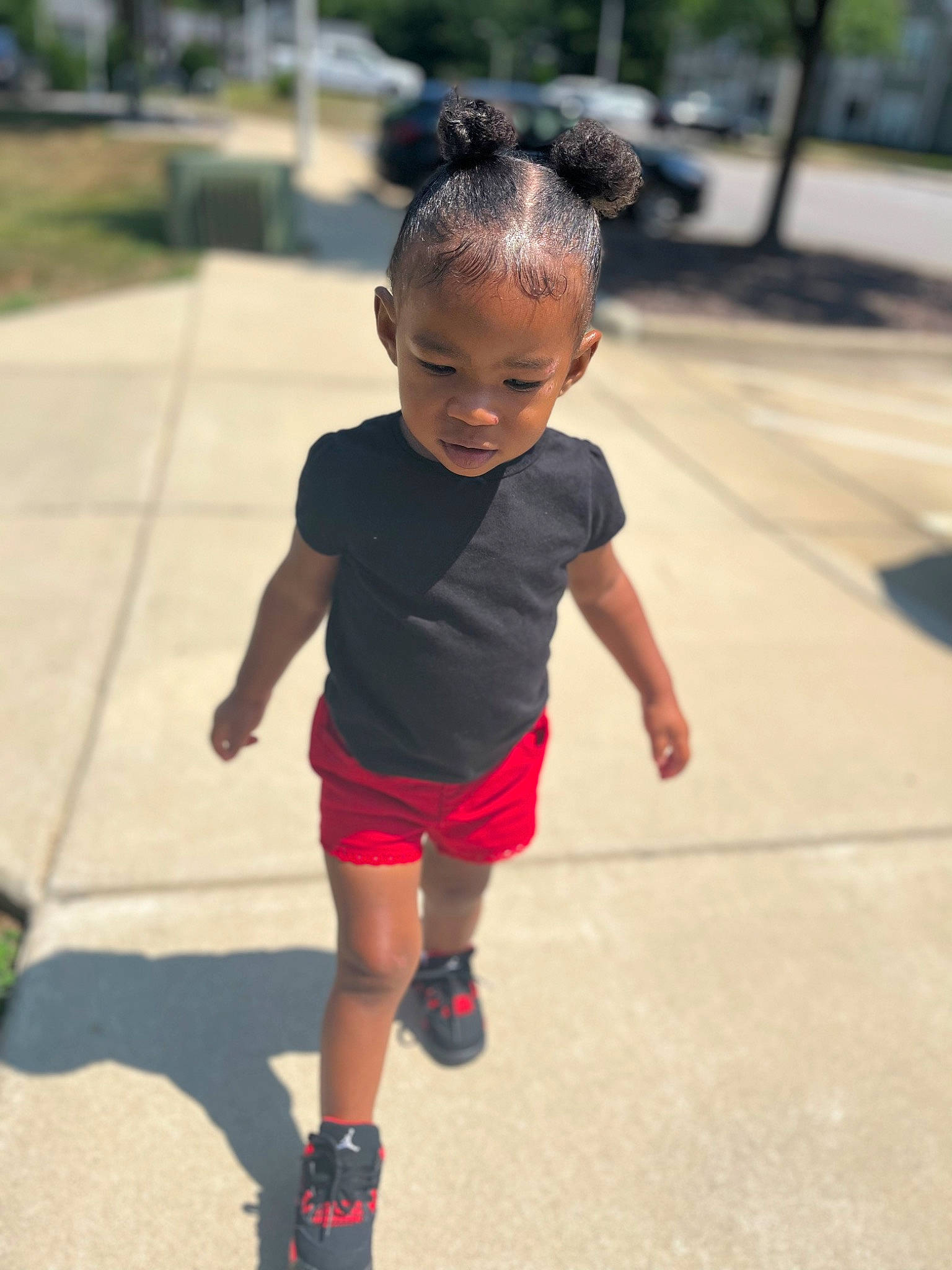 Kalani joined the competition — help win amazing prizes! asphalt, child, footwear, fun, happy, human_leg, joint, knee, leisure, pedestrian, person, public_space, recreation, road, roller_skates, sandal, shorts, sidewalk, sleeve, t_shirt