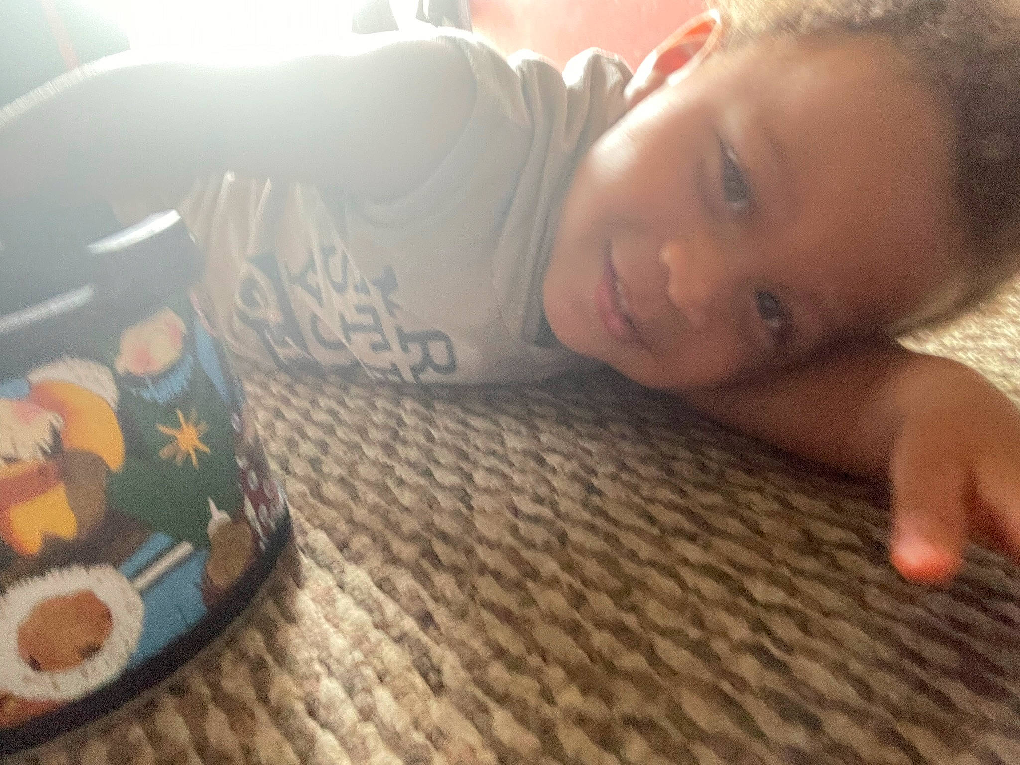 Darian joined the competition — help win amazing prizes! child, comfort, drink, drinkware, finger, floor, flooring, fun, happy, hardwood, head, joy, mouth, nose, pattern, person, room, sitting, smile, toddler
