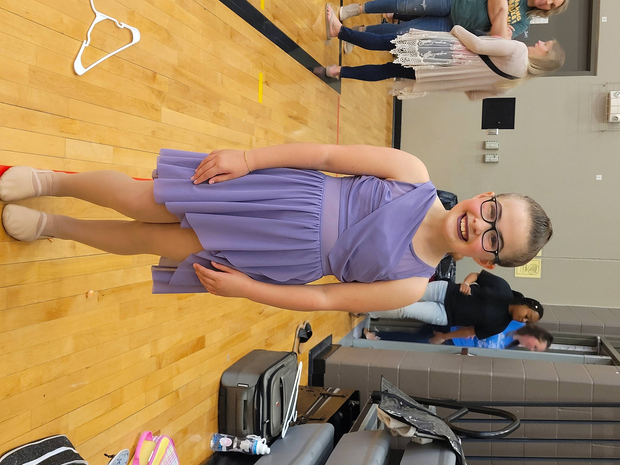 Kennedy joined the competition — help win amazing prizes! abdomen, arm, balance, chest, elbow, engineering, hip, human_leg, joint, joy, knee, person, physical_fitness, room, service, shorts, sportswear, thigh, trunk, waist