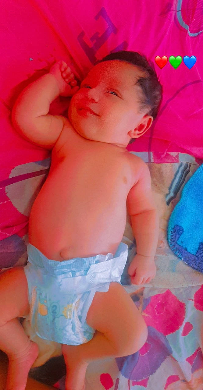 Teviviura participe au concours pour gagner de l'argent avec cette photo : abdomen, baby, cheek, chest, diaper, eye, finger, happy, head, mouth, muscle, person, pink, red, skin, smile, stomach, textile, thigh, toddler