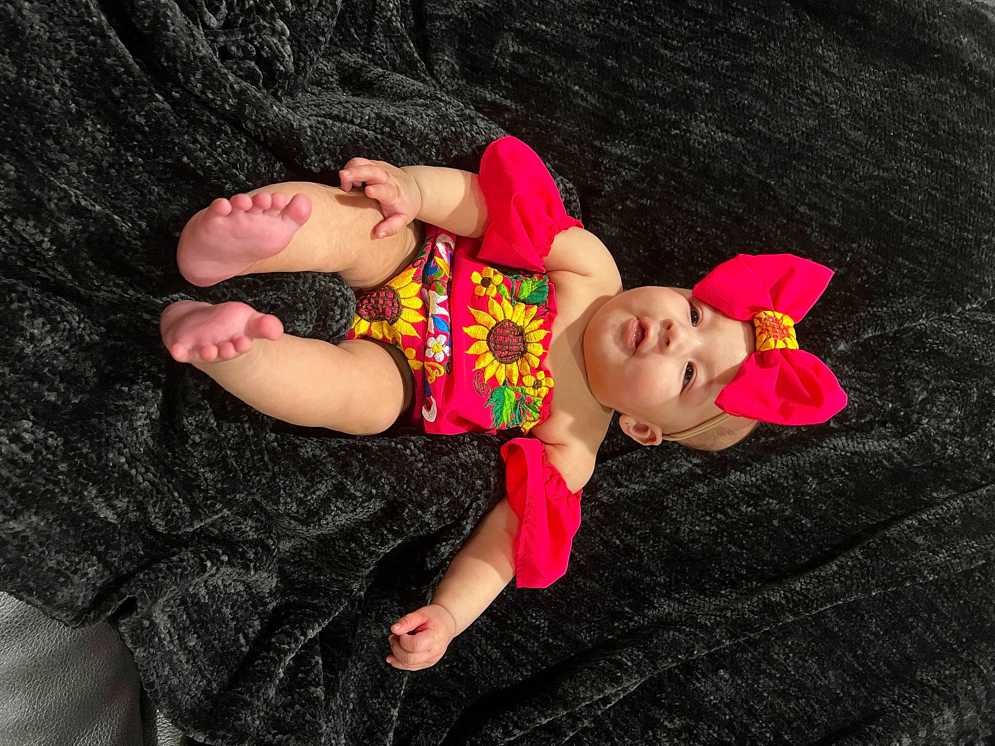 Kaidence joined the competition — help win amazing prizes! baby, baby_toddler_clothing, child, fun, grass, happy, headwear, human_leg, leisure, linens, magenta, pattern, people_in_nature, person, pink, plant, sleeve, smile, thigh, toddler