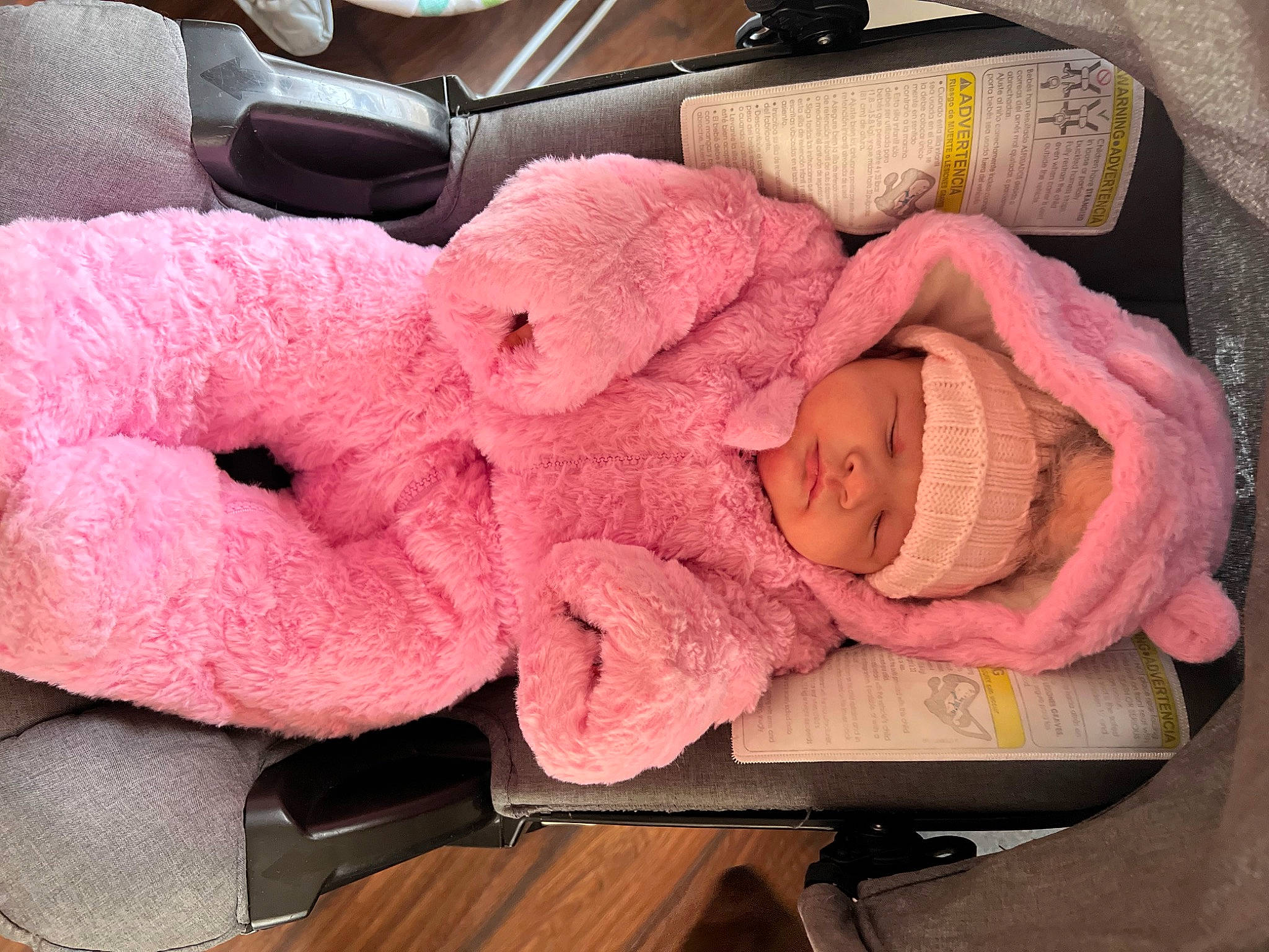 Kaidence joined the competition — help win amazing prizes! baby, baby_products, baby_sleeping, baby_toddler_clothing, carmine, child, comfort, fashion_accessory, fur, headgear, headwear, infant_bed, knit_cap, linens, magenta, person, pink, thread, toddler, wood