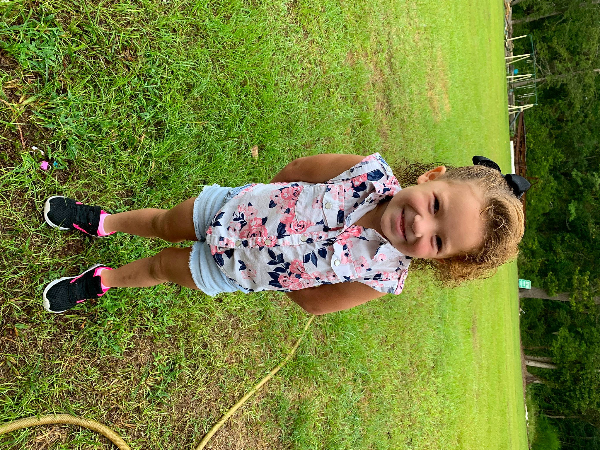 Brooklynn joined the competition — help win amazing prizes! baby_toddler_clothing, child, fun, grass, grass_family, grassland, happy, human_leg, joy, lawn, leisure, meadow, pattern, people_in_nature, person, plant, recreation, shorts, smile, t_shirt