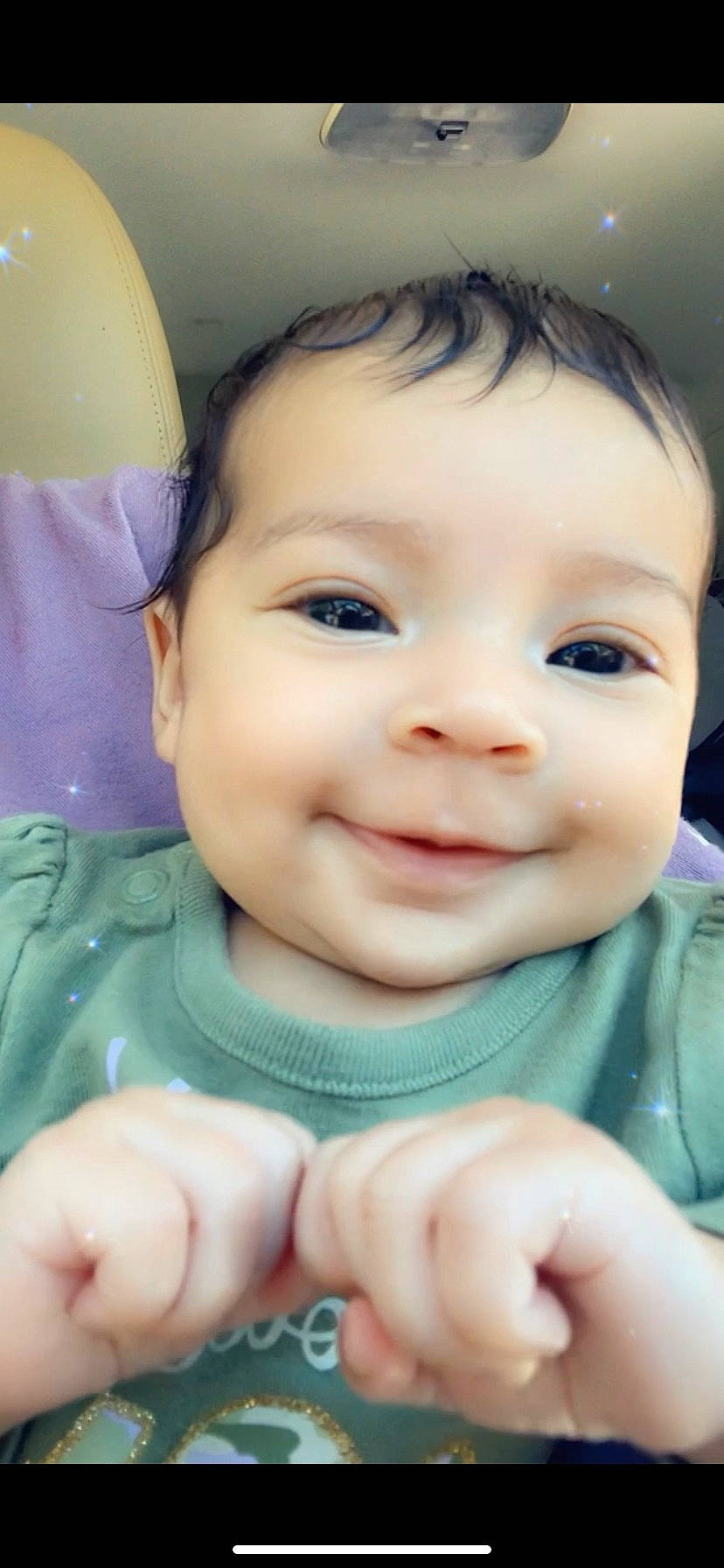 Bayleigh is registered to the contest to win money with this photo: baby, baby_toddler_clothing, cheek, chin, eye, eyebrow, eyelash, finger, gesture, happy, iris, joy, lip, mouth, nose, person, photograph, product, skin, sleeve