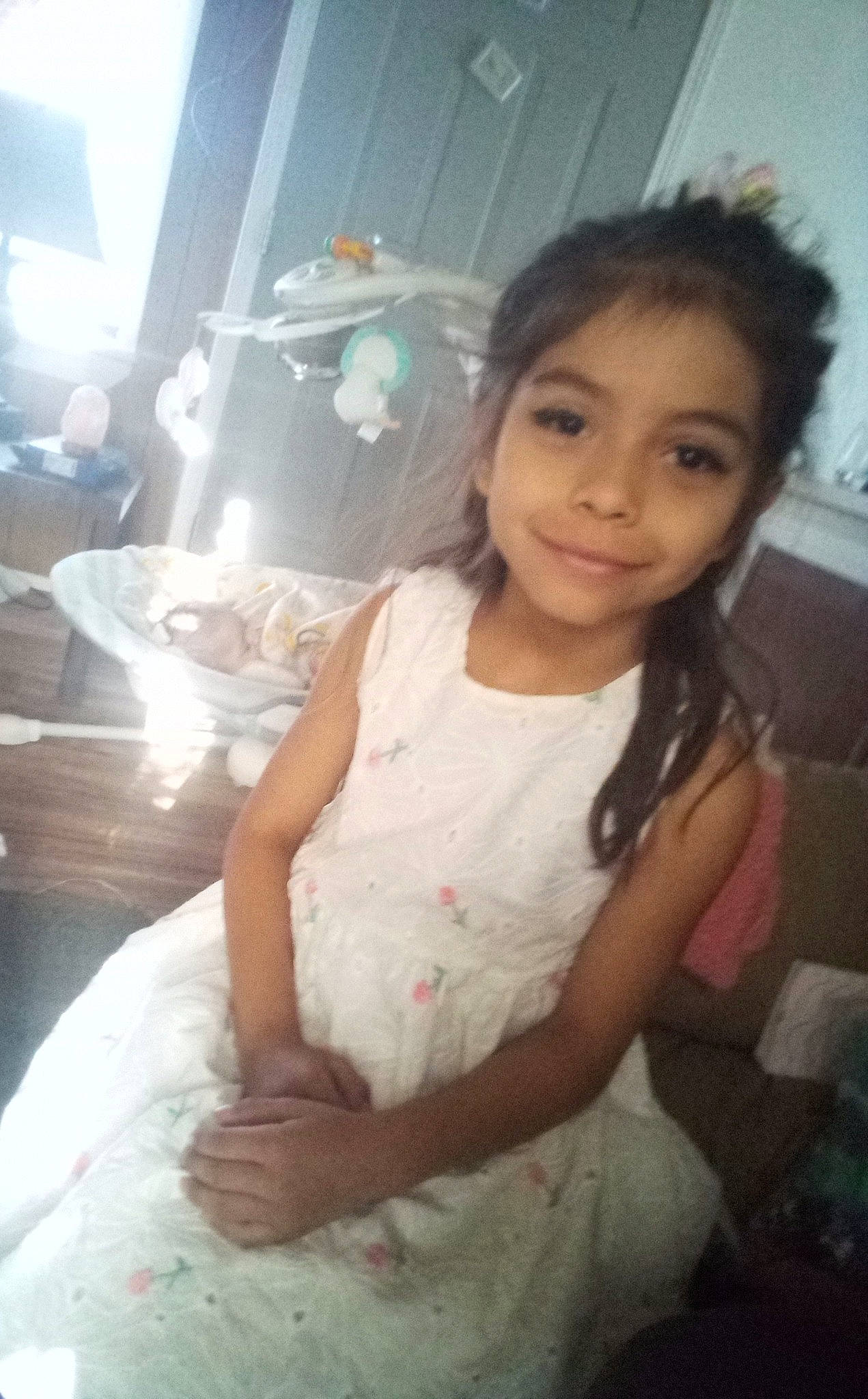 Rosa Adaia is registered to the contest to win money with this photo: beauty, black_hair, cheek, chin, dress, eye, eyebrow, flash_photography, fun, happy, iris, joy, long_hair, mammal, nose, person, skin, smile, standing, t_shirt