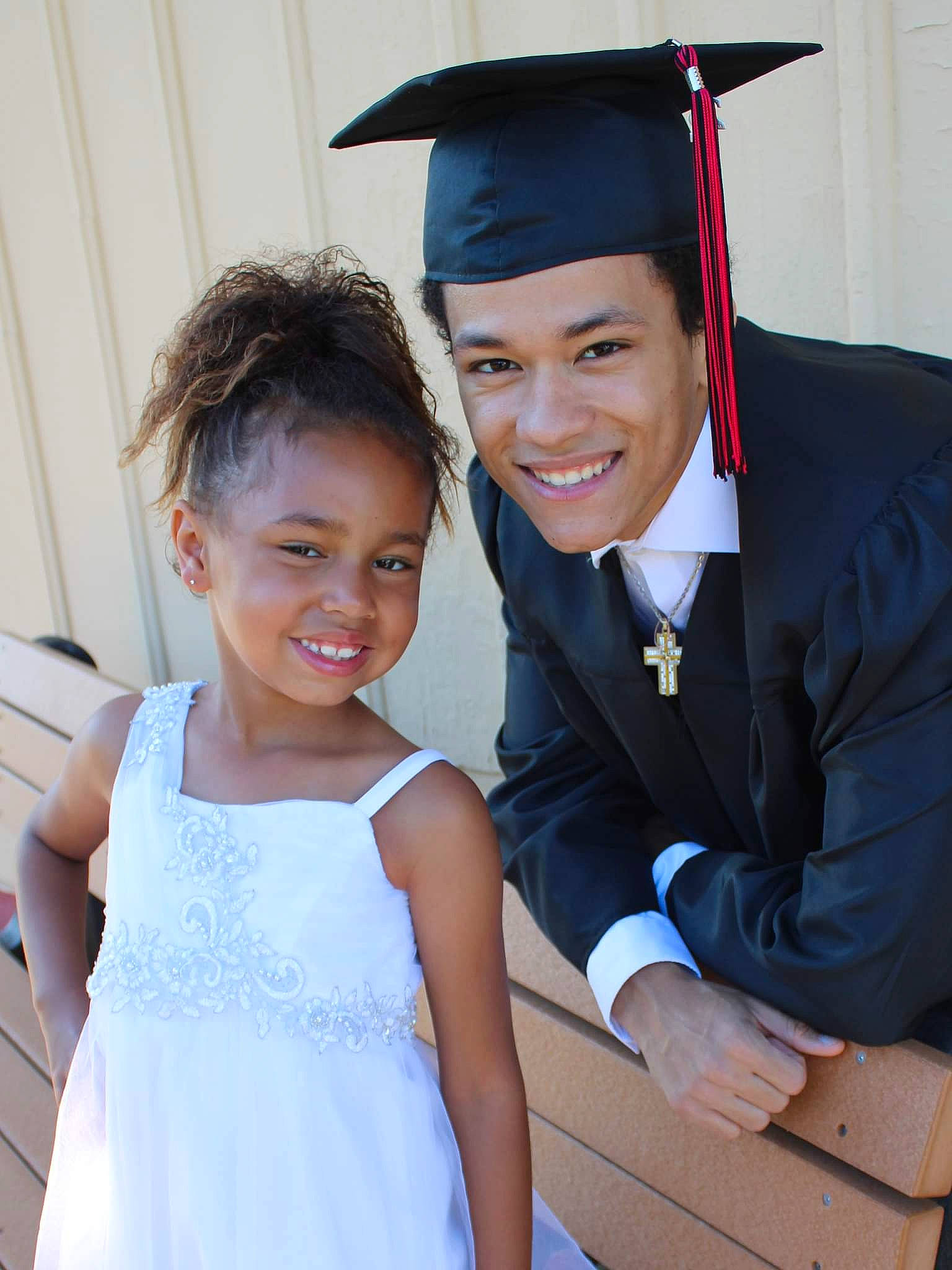 Harmoni joined the competition — help win amazing prizes! academic_dress, beauty, clothing, electric_blue, event, face, facial_expression, fashion, formal_wear, fun, gesture, graduation, happy, hat, headwear, joy, mortarboard, outerwear, person, scholar