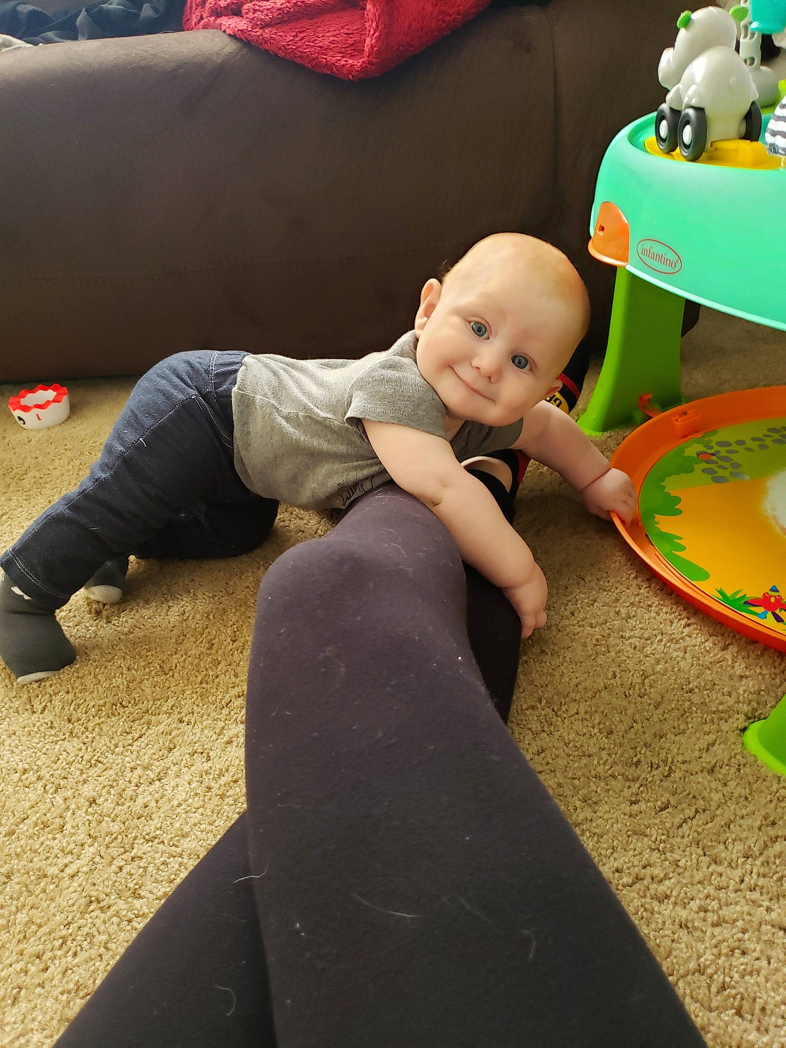 Alex is registered to the contest to win money with this photo: baby, child, fun, joy, leg, leisure, person, play, sitting, toddler
