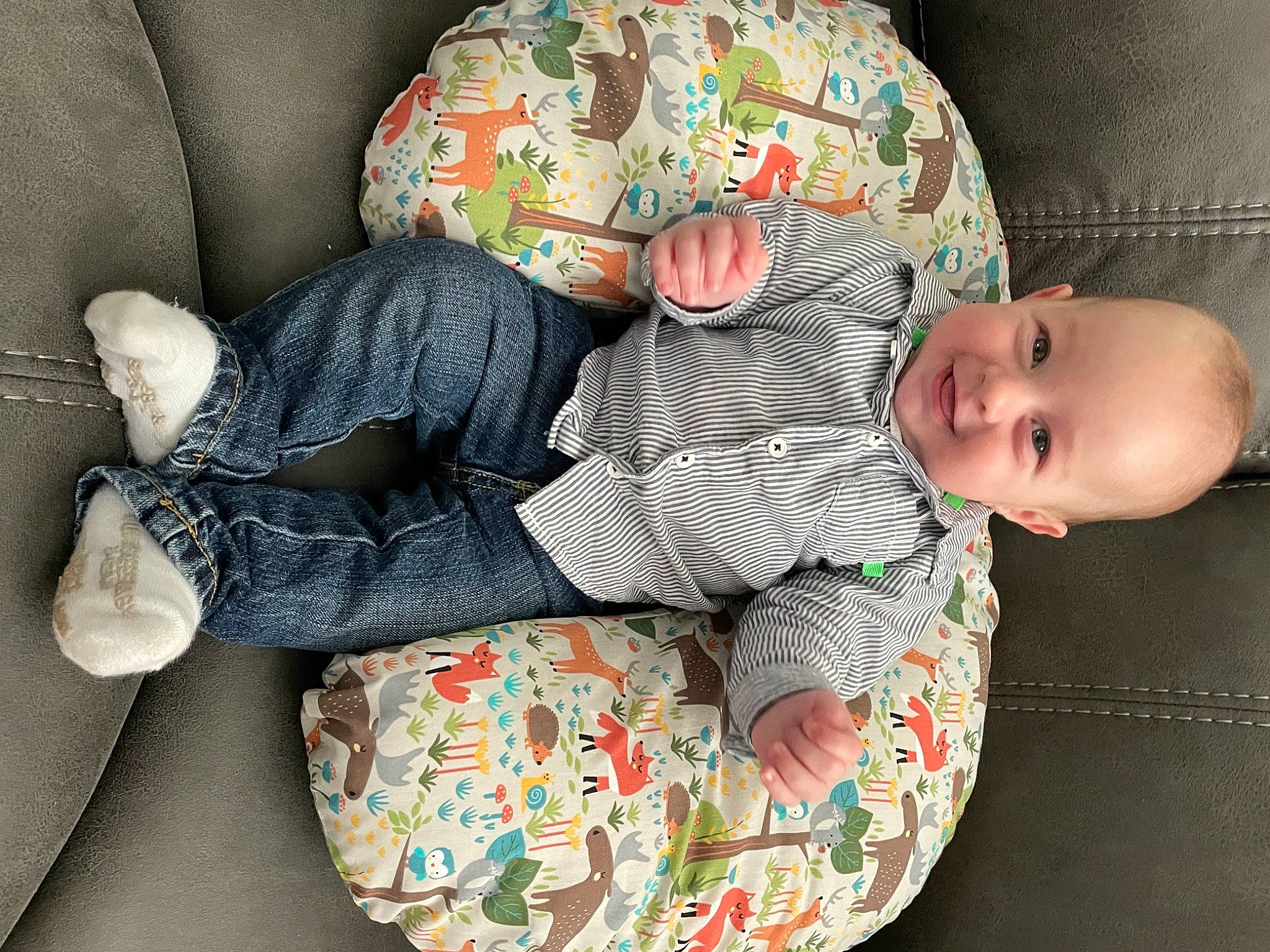 Zander joined the competition — help win amazing prizes! arm, baby, baby_products, baby_sleeping, baby_toddler_clothing, bedtime, child, comfort, face, hand, human_body, joy, linens, nap, pattern, person, sitting, sleep, sleeve, smile
