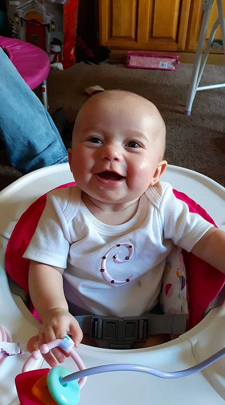 Celina joined the competition — help win amazing prizes! baby, cheek, child, facial_expression, person, skin, smile, toddler