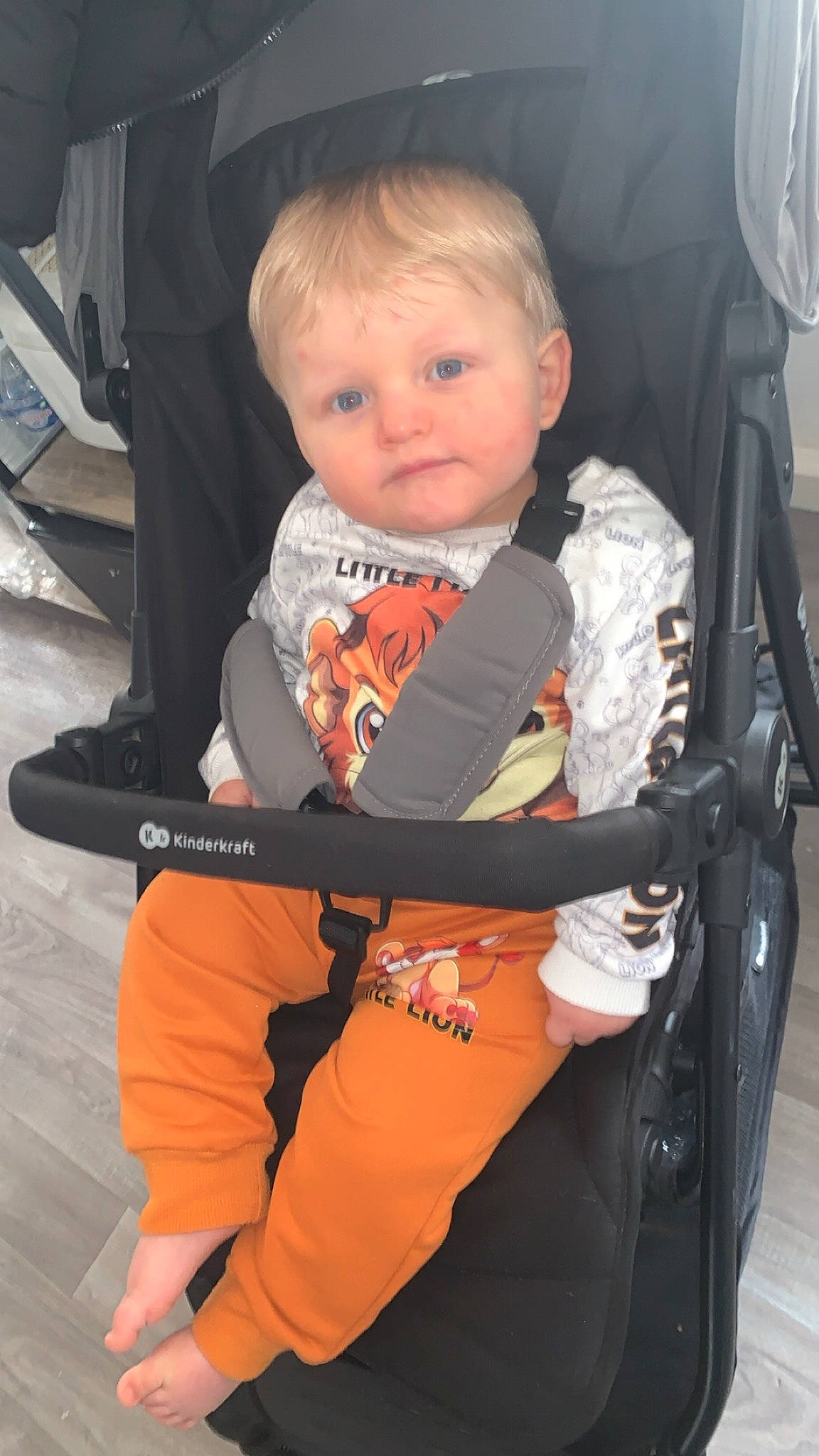 Mylan participe au concours pour gagner de l'argent avec cette photo : baby, baby_carriage, baby_products, baby_safety, baby_toddler_clothing, bag, car_seat, chair, child, comfort, eye, face, head, lap, luggage_and_bags, person, personal_protective_equipment, sitting, sleeve, toddler