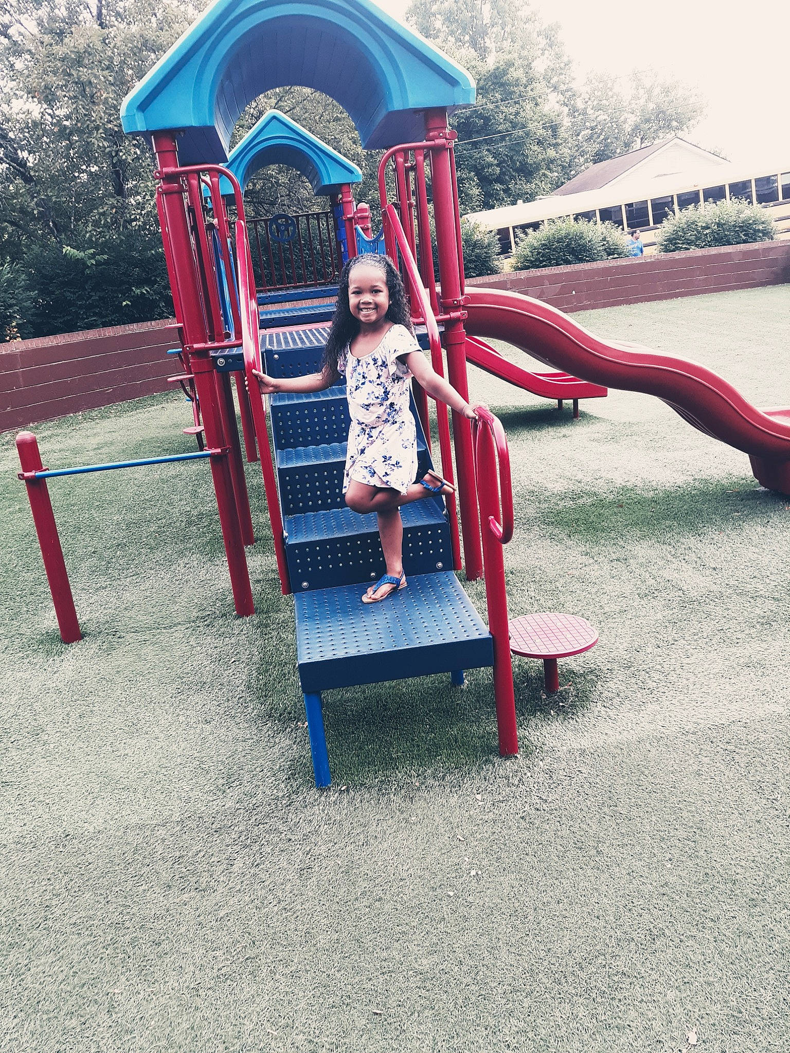 Ro'Shai joined the competition — help win amazing prizes! child, chute, city, fun, human_settlement, joy, leisure, outdoor_play_equipment, person, plant, play, playground, playground_slide, public_space, recreation, red, tree, vacation