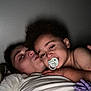Kingston joined the competition — help win amazing prizes! child, adult, pacifier, cuddle, closeup, indoor, portrait, family, sleepwear, happy, love, skin, head, face, expression, affection, toddler, hair, comfort, rest