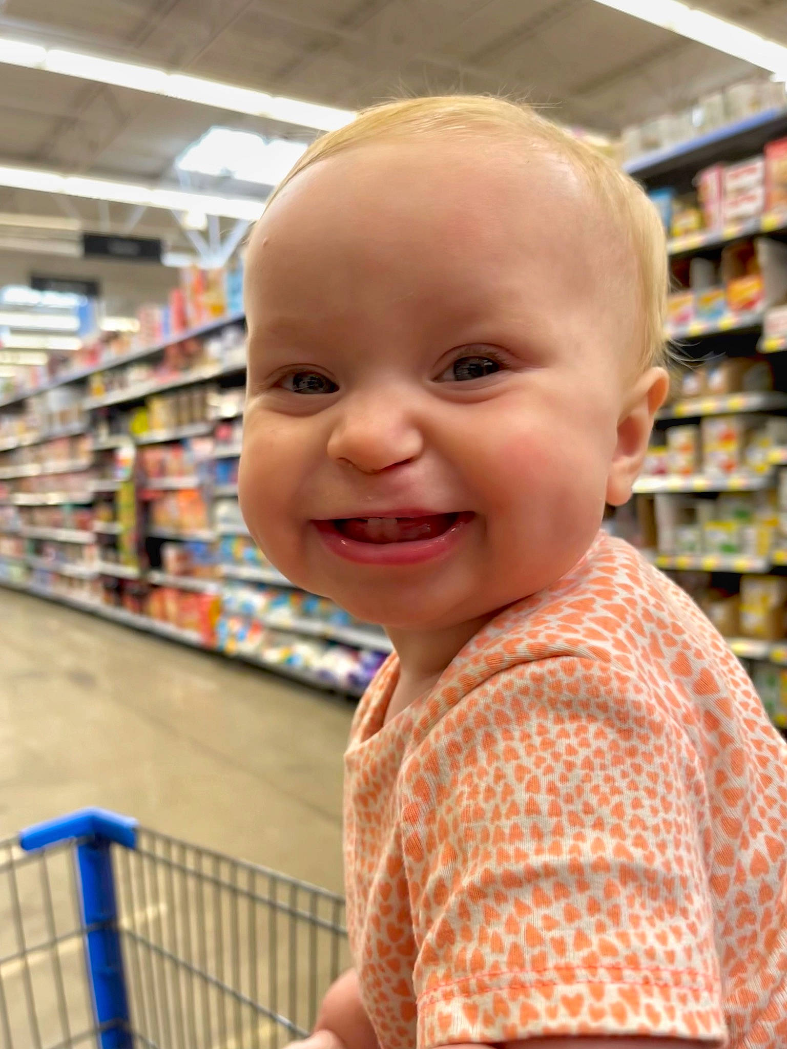 Bria joined the competition — help win amazing prizes! cheek, child, convenience_store, customer, fun, happy, joy, nose, organ, person, publication, retail, service, shelf, shelving, shopping, shopping_cart, skin, sleeve, smile