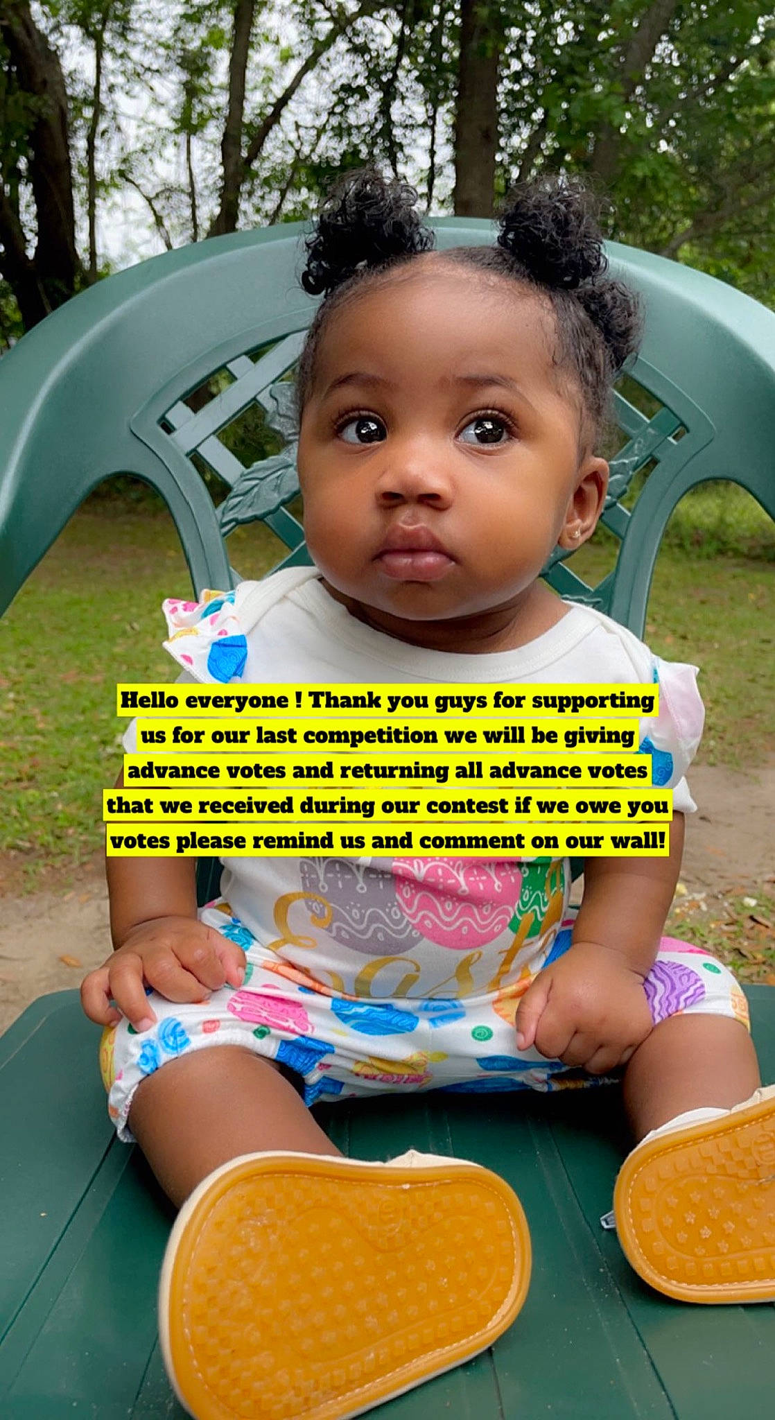 Ahlayla Rose is registered to the contest to win money with this photo: baby, baby_toddler_clothing, beauty, chair, child, finger, fun, grass, happy, leisure, mammal, organ, person, product, recreation, sharing, sitting, skin, summer, toddler