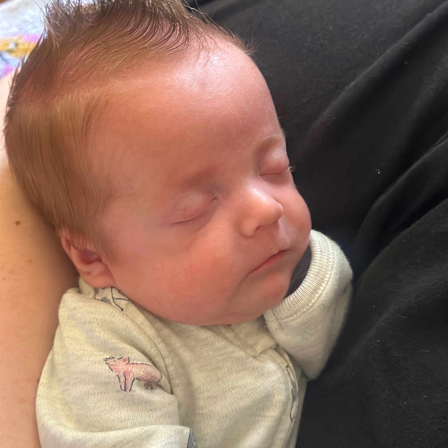 Carter is registered to the contest to win money with this photo: architecture, baby, blanket, building, clothing, couch, cushion, face, furniture, glove, happy, head, homedecor, hospital, newborn, person, photography, portrait, quilt, sleeping