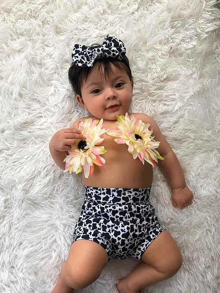 Aiyana joined the competition — help win amazing prizes! abdomen, baby, baby_bloomers, baby_toddler_clothing, child, child_model, clothing, costume_accessory, fashion_accessory, flower, hair_accessory, headband, headgear, headpiece, person, swimwear, thigh, toddler, trunk, waist