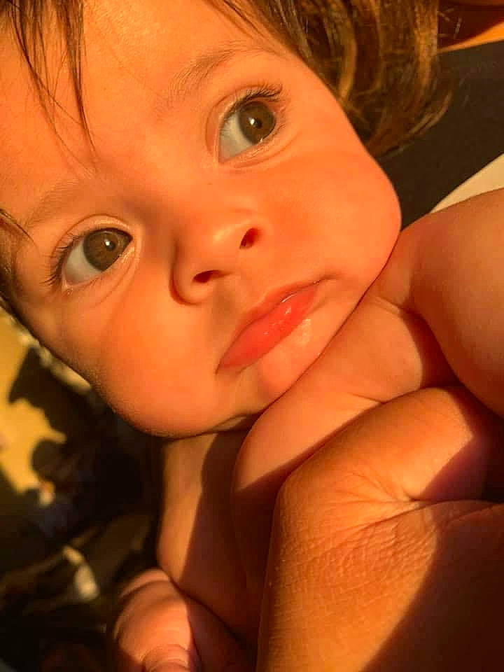 Aiyana joined the competition — help win amazing prizes! brown_hair, cheek, child, chin, close_up, doll, eye, eyebrow, eyelash, face, forehead, head, iris, lip, mouth, nose, person, photography, skin, toddler