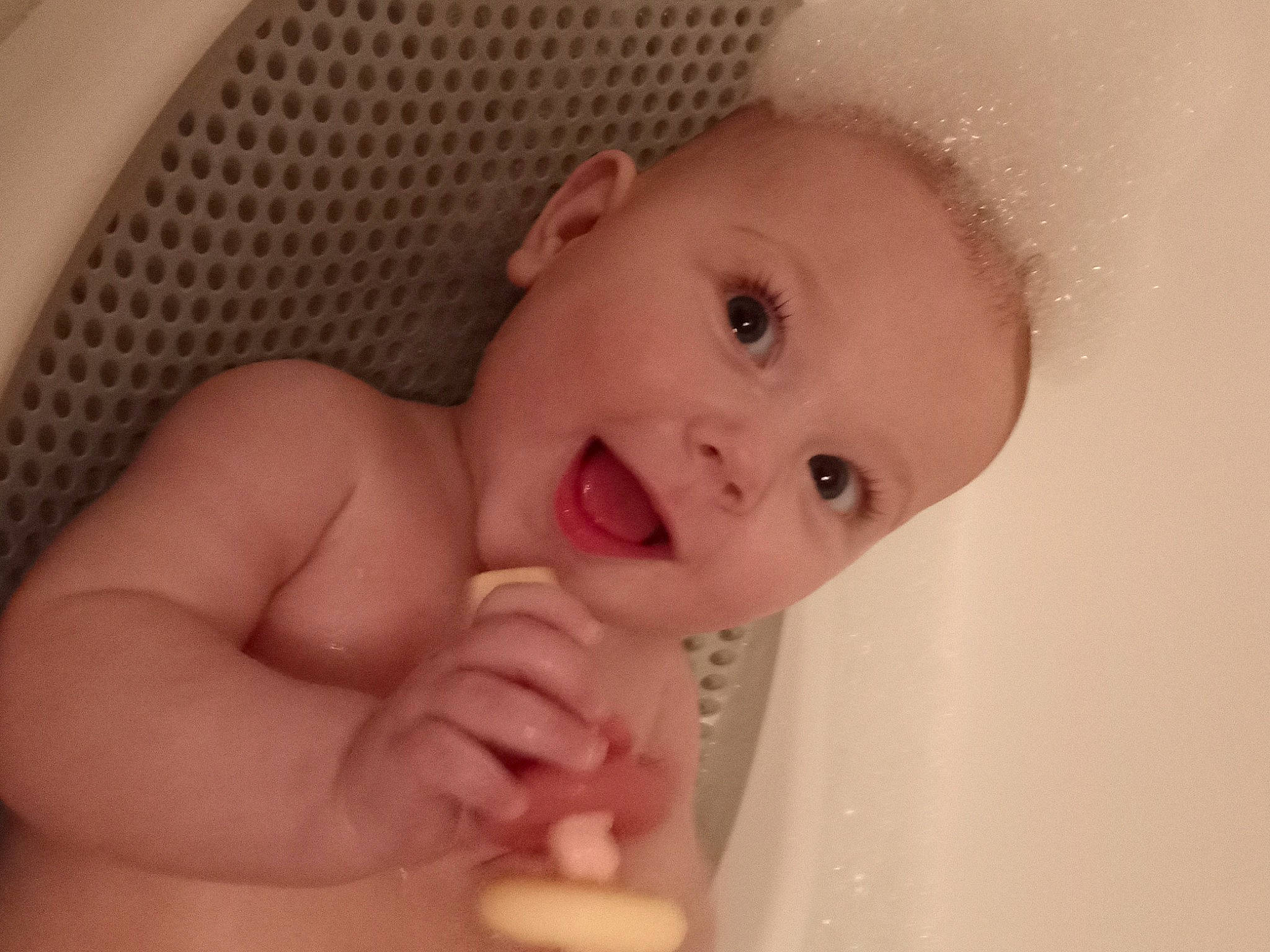 Phoebe is registered to the contest to win money with this photo: baby, cheek, ear, eye, eyebrow, eyelash, finger, gesture, hair, happy, head, human_body, iris, lip, mouth, neck, nose, person, skin, smile