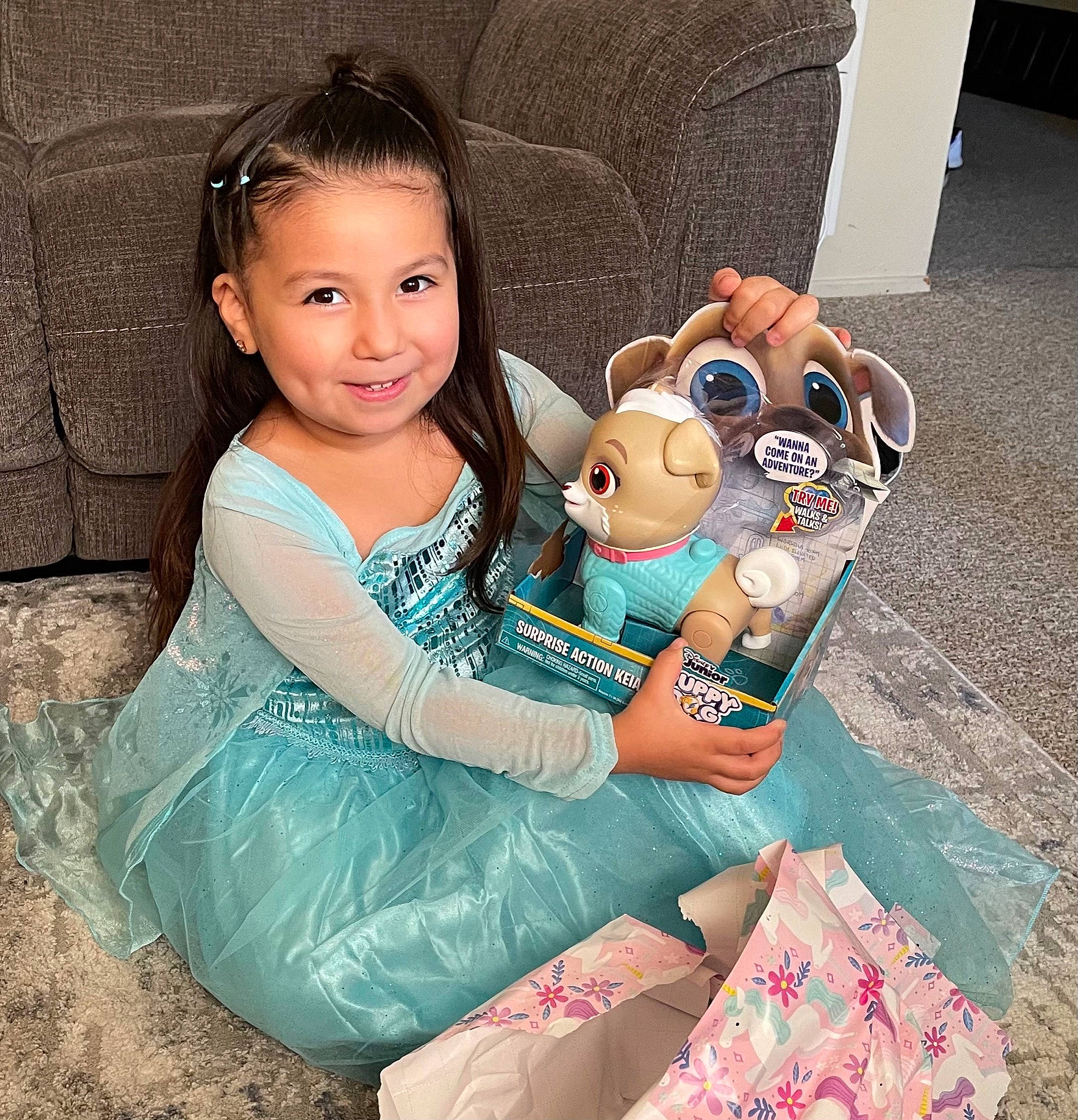 Arianna joined the competition — help win amazing prizes! baby, baby_toddler_clothing, bag, child, comfort, flooring, fun, happy, joy, lap, leisure, mammal, pattern, person, sitting, sleeve, smile, t_shirt, thigh, toddler