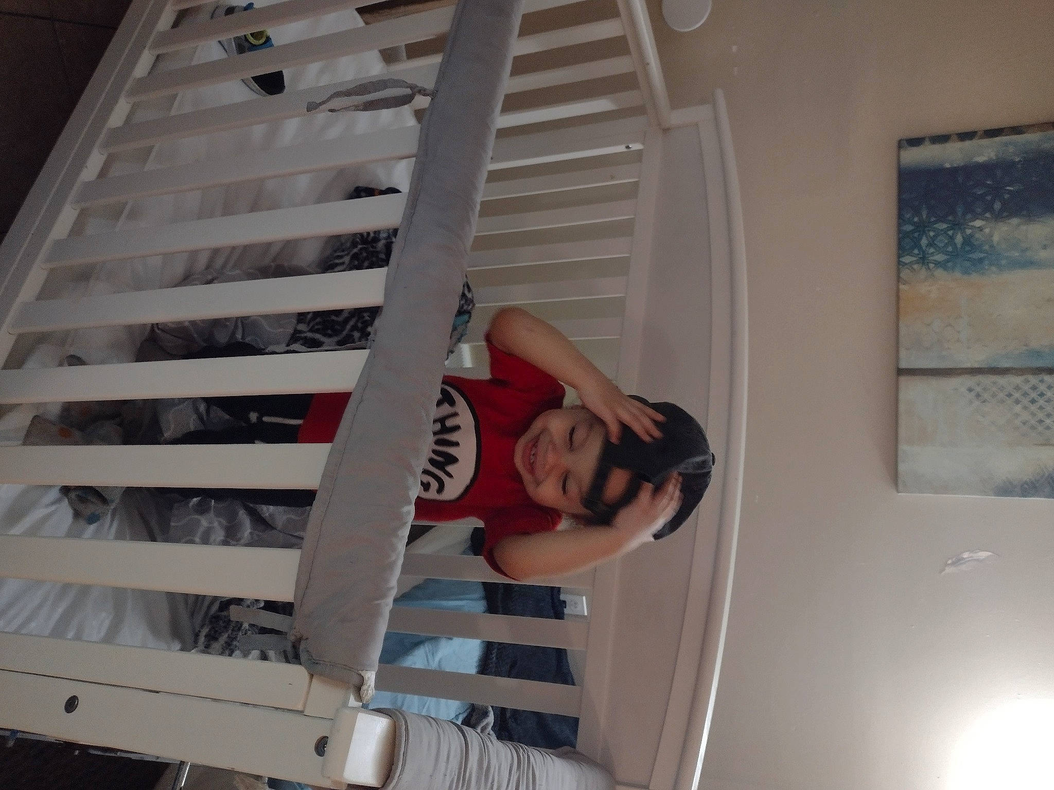 Jaylen is registered to the contest to win money with this photo: building, ceiling, daylighting, elbow, handrail, hardwood, home_door, house, human_leg, joy, knee, person, room, shorts, shoulder, stairs, t_shirt, thigh, waist, window