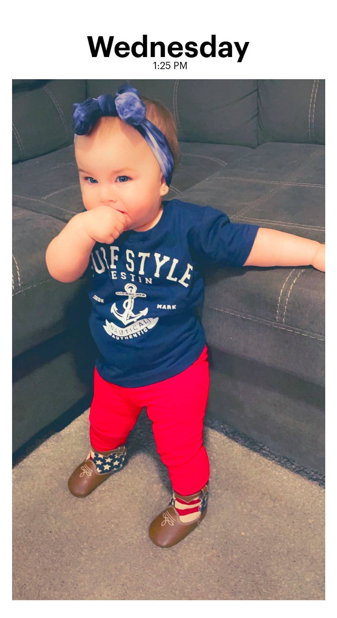 Legion is registered to the contest to win money with this photo: baby, baby_toddler_clothing, baseball_cap, cap, clothing, electric_blue, fashion_accessory, flash_photography, font, footwear, happy, magenta, person, product, sandal, shoe, sleeve, sneakers, sportswear, t_shirt