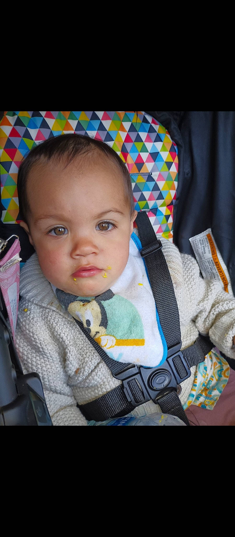Amelia Rose is registered to the contest to win money with this photo: baby, baby_carriage, baby_products, baby_toddler_clothing, car_seat, cheek, child, chin, collar, comfort, cool, eyelash, facial_expression, happy, iris, nose, pattern, person, sitting, skin