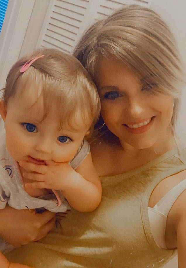 Evelynn is registered to the contest to win money with this photo: baby, blond, cheek, child, face, gesture, hair, joy, nose, person, skin, smile, toddler