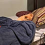 Archie joined the competition — help win amazing prizes! dog, bed, blanket, pillow, cozy, sleeping, fur, indoor, rest, comfort, brown, furniture, home, soft, relax, nap, cute, pet, animal, snuggle