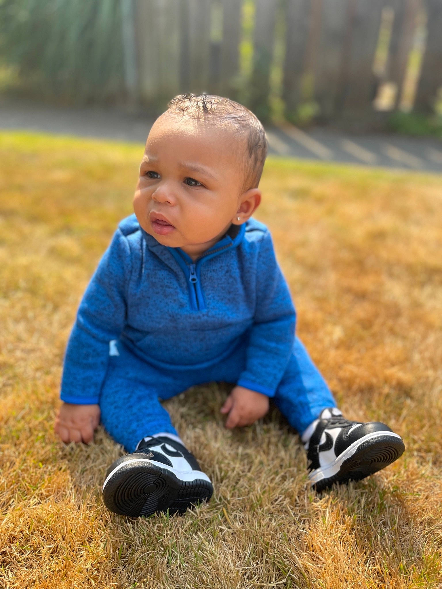 Cartiér joined the competition — help win amazing prizes! baby, baby_toddler_clothing, child, electric_blue, facial_expression, fun, grass, grass_family, grassland, happy, lawn, people_in_nature, person, plant, sitting, smile, standing, sunlight, toddler, tree