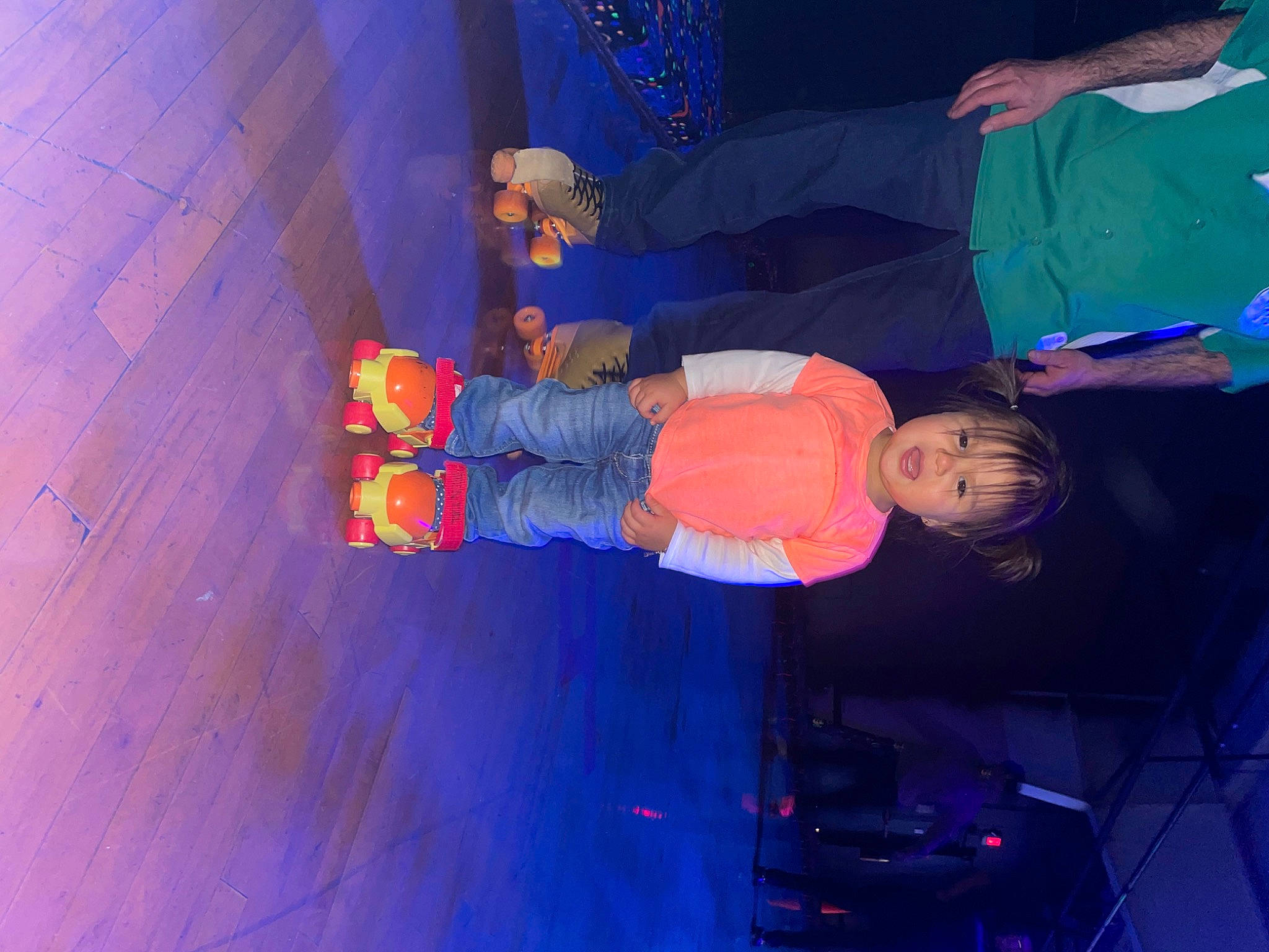 Kensi joined the competition — help win amazing prizes! baby, baby_toddler_clothing, blue, child, electric_blue, event, flooring, fun, hardwood, hat, leisure, magenta, night, person, purple, recreation, room, space, toddler, world