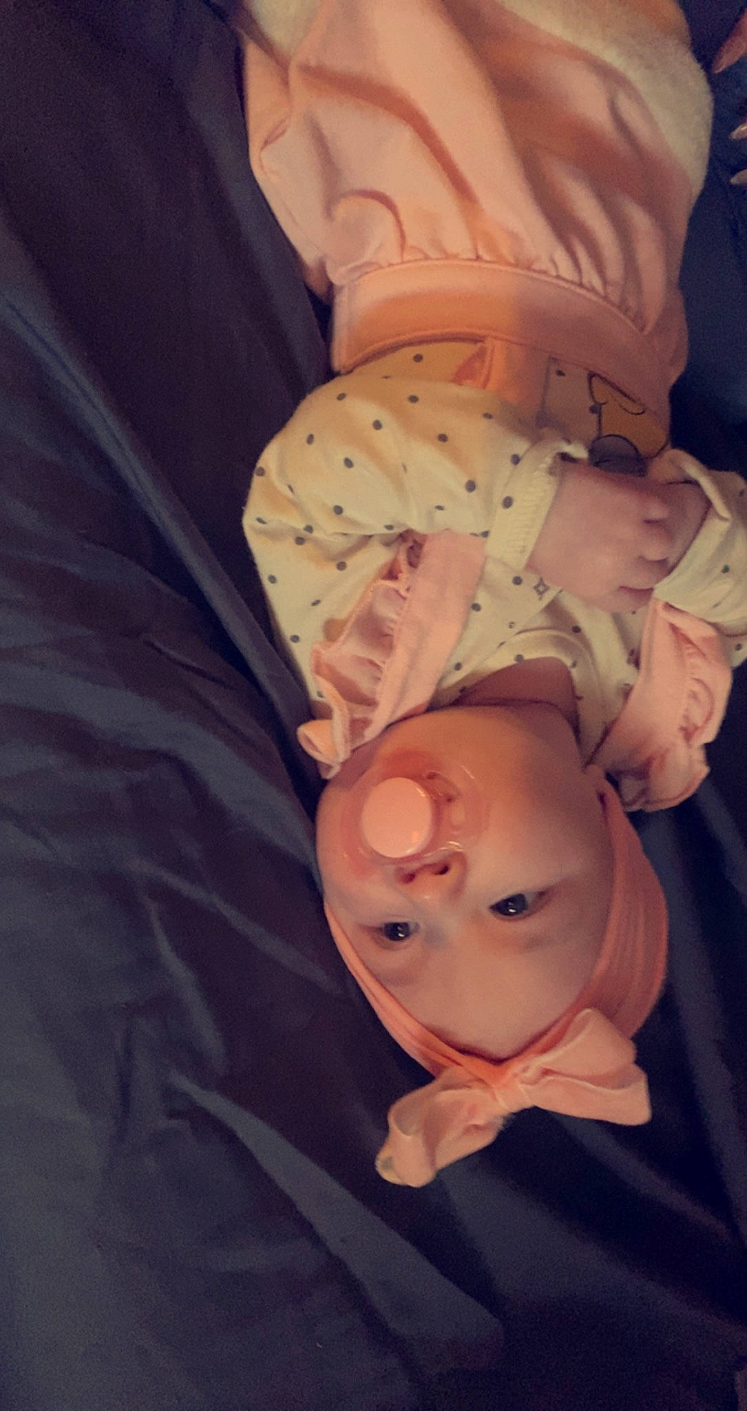 Annsleigh is registered to the contest to win money with this photo: abdomen, baby, baby_products, baby_sleeping, baby_toddler_clothing, bedtime, cheek, child, comfort, flesh, gesture, happy, headwear, mouth, nose, person, sitting, sleeve, toddler