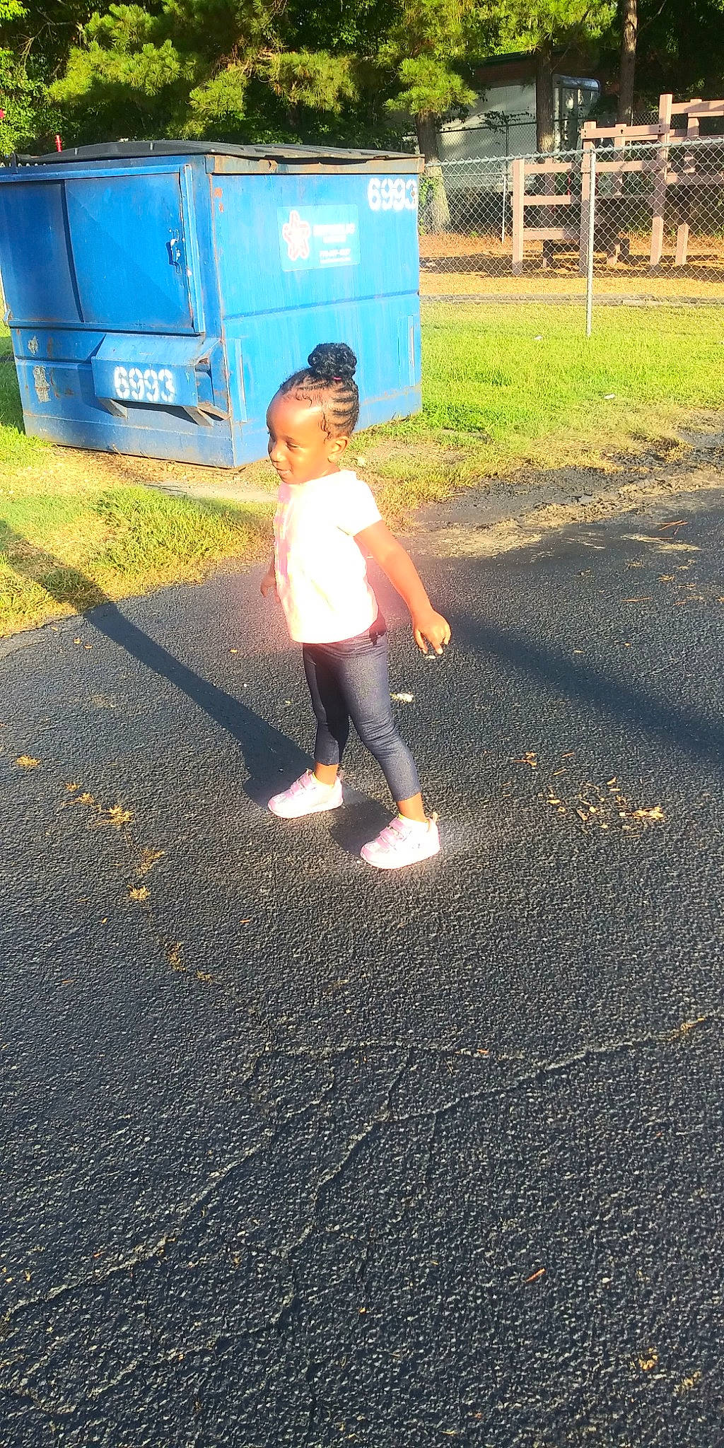 Devyn joined the competition — help win amazing prizes! asphalt, child, joy, person, road_surface, shadow