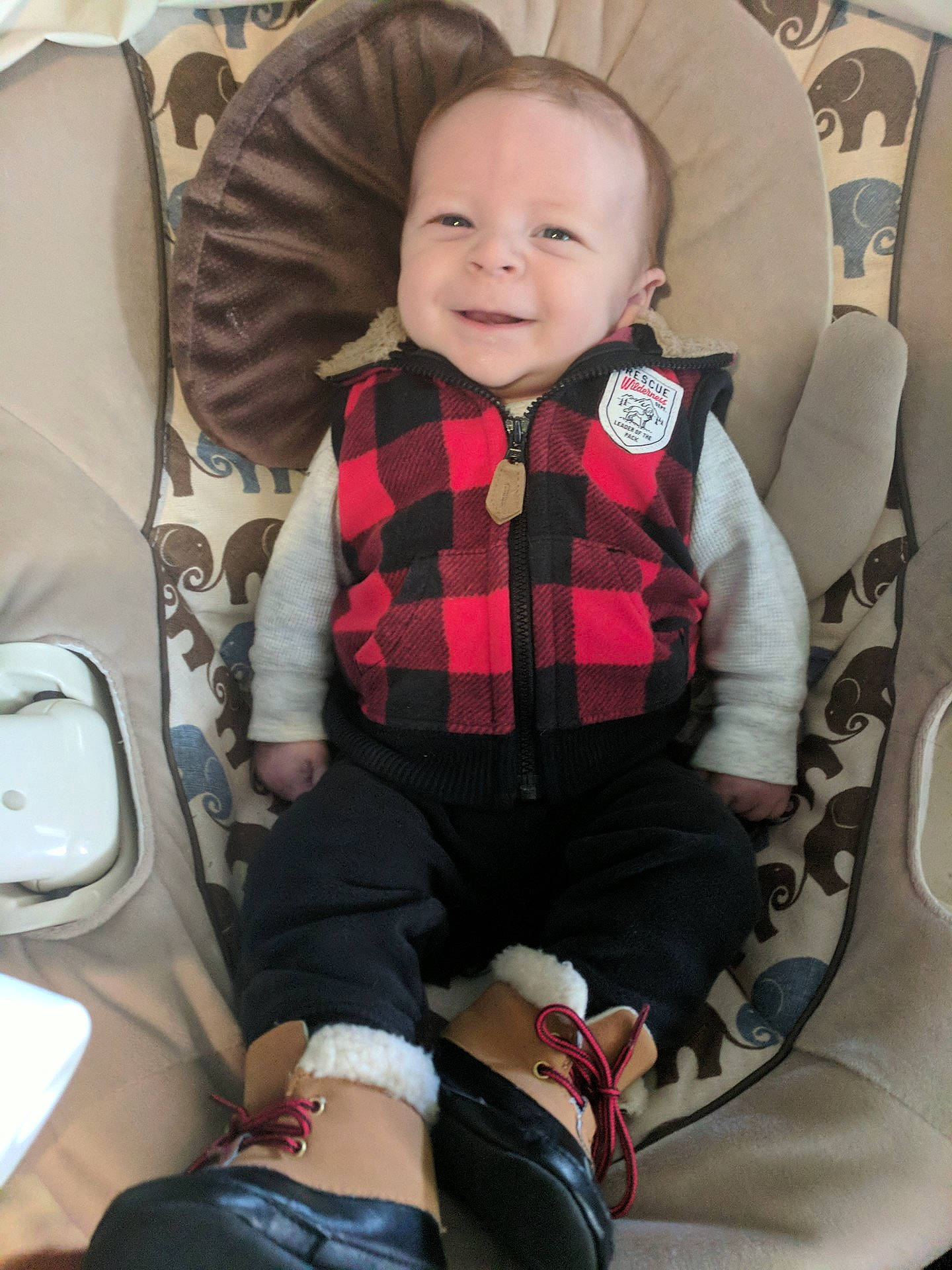 Cohen joined the competition — help win amazing prizes! baby_carriage, baby_products, car_seat, child, cool, day, infant, joy, person, product, sitting, skin, toddler