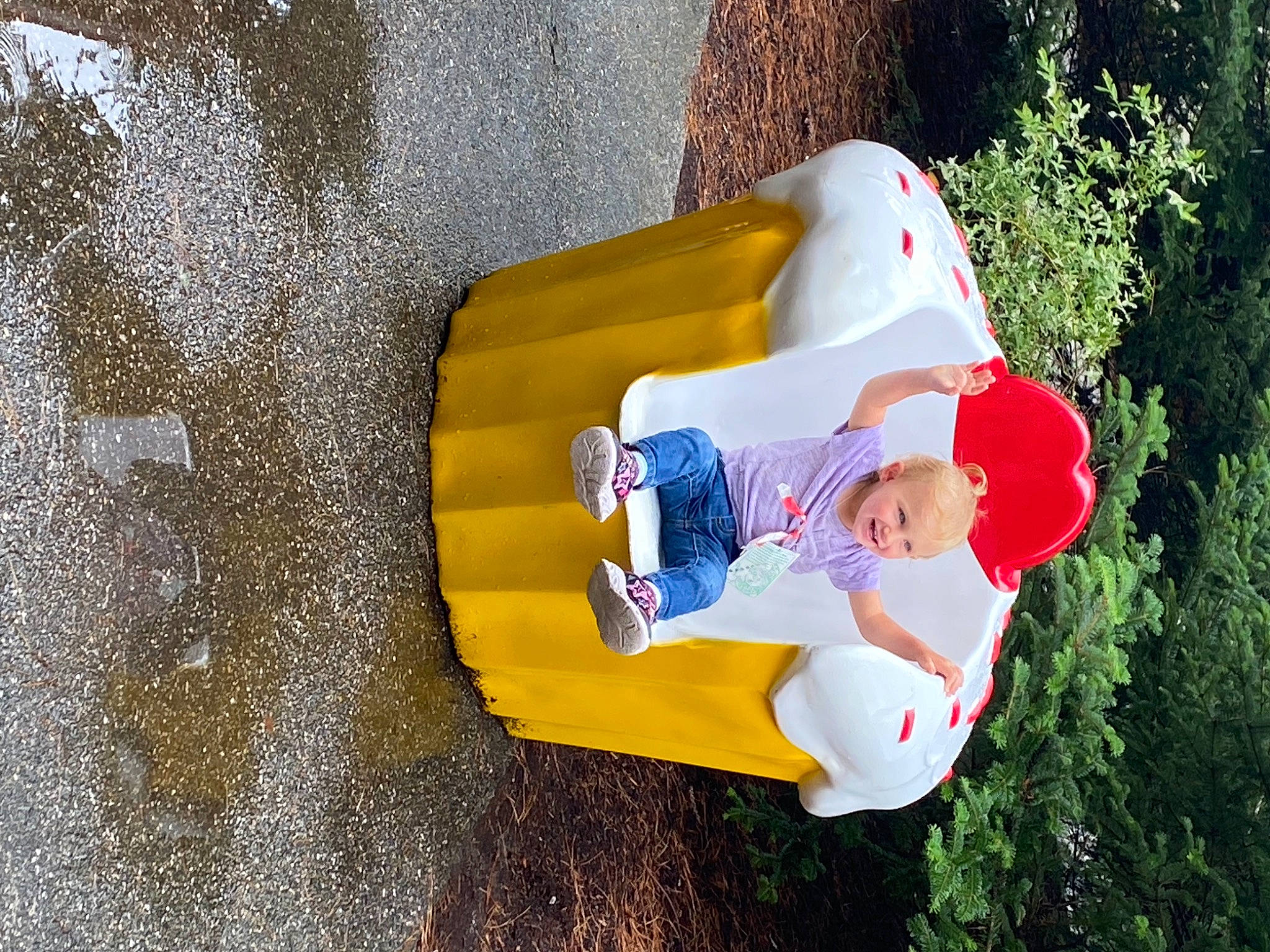 Kaycee joined the competition — help win amazing prizes! asphalt, carmine, child, concrete, fun, grass, happy, joy, leisure, people_in_nature, person, plant, public_space, recreation, road_surface, smile, toddler, tree, water