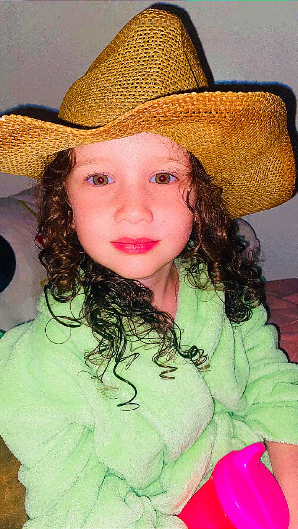 Harlow joined the competition — help win amazing prizes! cool, eyebrow, eyelash, facial_expression, fun, hairstyle, happy, hat, head, headgear, headwear, human, iris, lip, long_hair, organ, people_in_nature, person, skin, smile