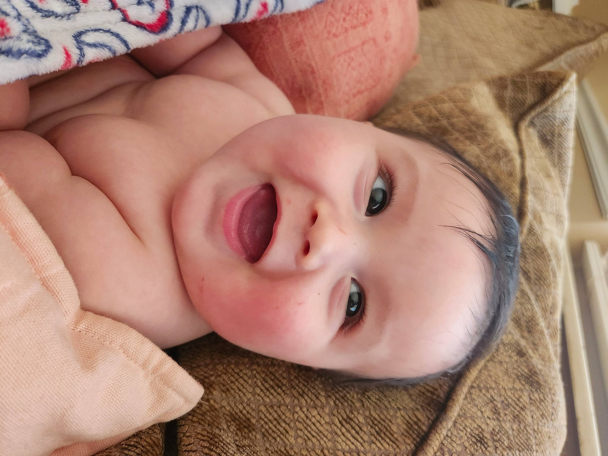 Dayton joined the competition — help win amazing prizes! baby, baby_toddler_clothing, cheek, child, comfort, eye, eyebrow, eyelash, fur, happy, head, iris, linens, lip, mouth, neck, nose, person, portrait_photography, skin