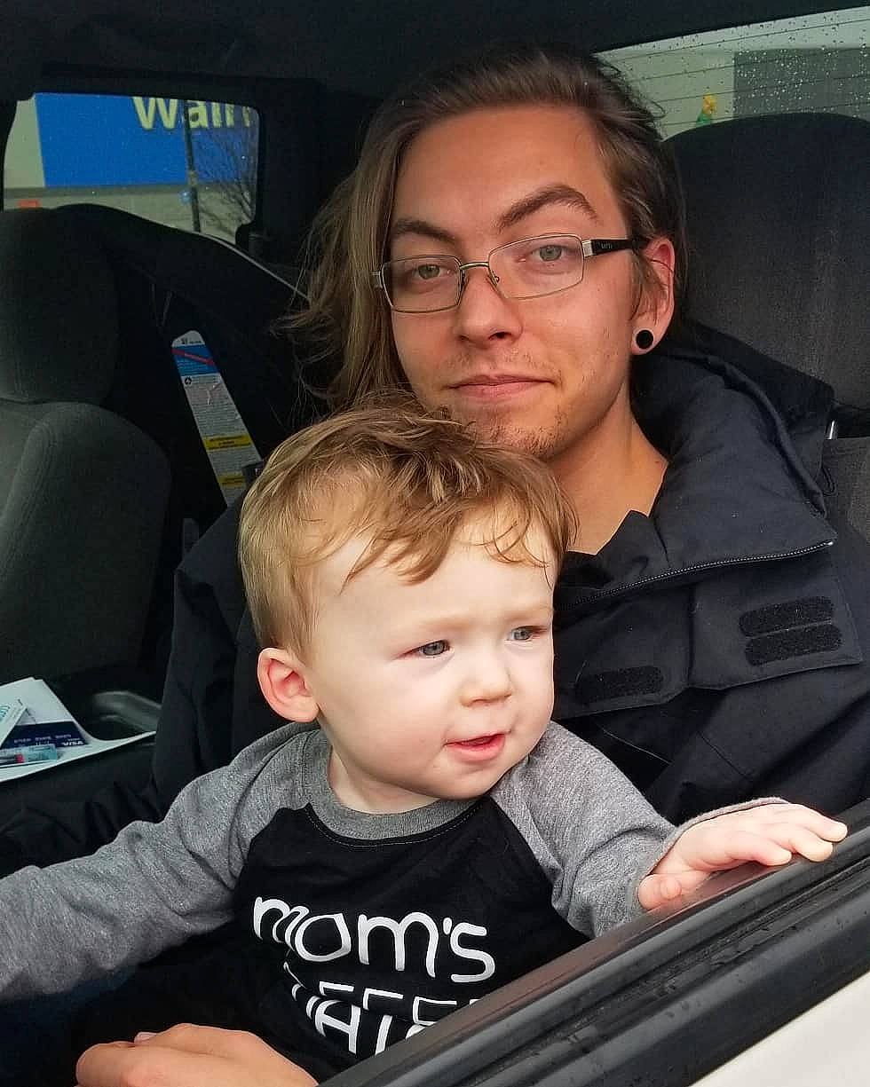 Aron joined the competition — help win amazing prizes! car, car_seat, child, chin, cool, daughter, ear, father, fun, glasses, person, product, vision_care