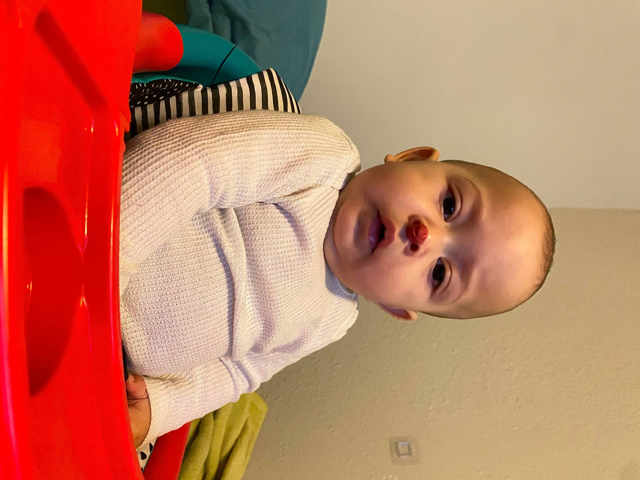 Zakai is registered to the contest to win money with this photo: automotive_lighting, baby, baby_products, baby_toddler_clothing, baby_toys, cheek, child, eyelash, fun, happy, lip, nose, person, room, skin, smile, textile, toddler, vehicle_door