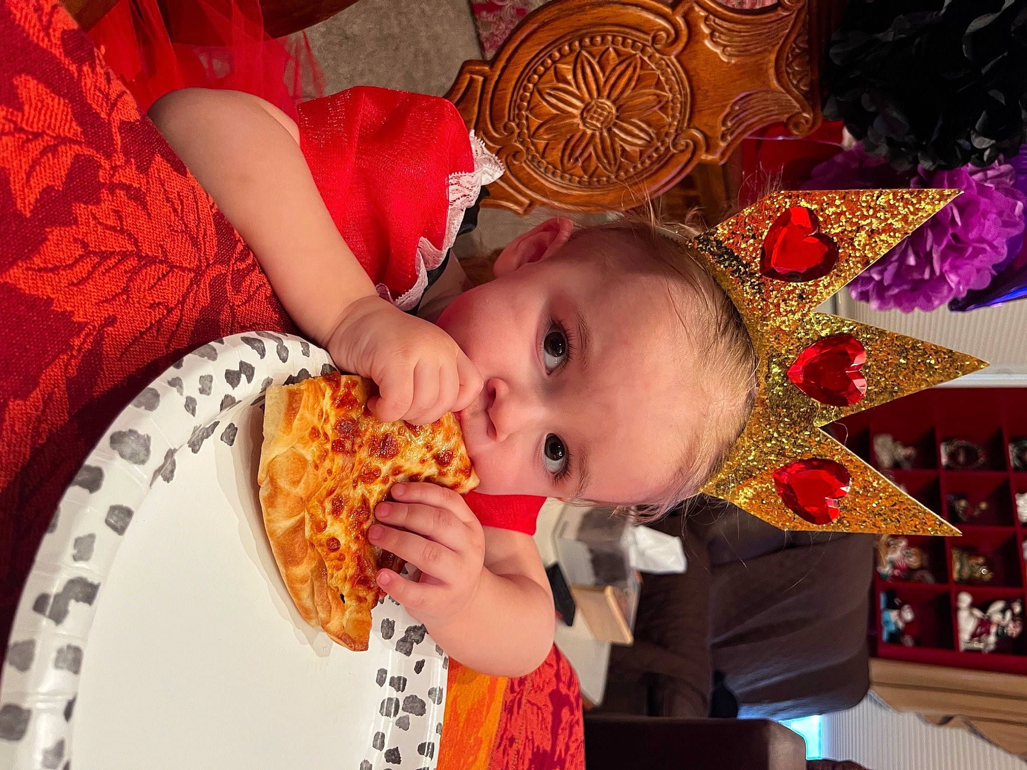 Kora joined the competition — help win amazing prizes! baby, child, comfort_food, cuisine, dish, eating, event, fast_food, food, food_craving, fun, happy, ingredient, junk_food, orange, pattern, person, sweetness, tableware, toddler