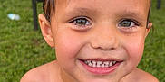 Wyatt joined the competition — help win amazing prizes! child, smiling, wet, outdoor, grass, playground, happy, face, boy, summer, nature, background, expression, portrait, skin, eyes, hair, water, fun, daylight