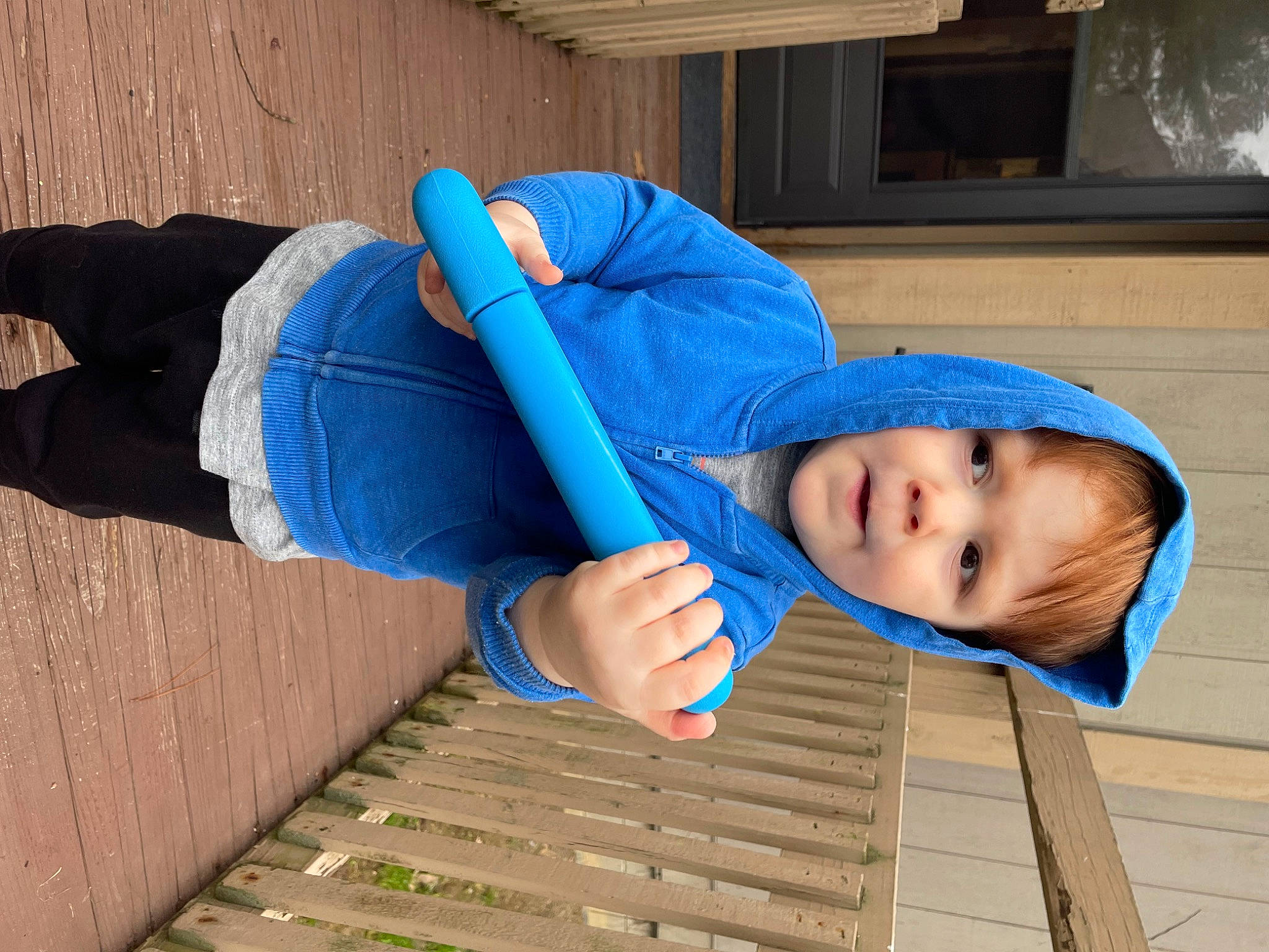 Donovan joined the competition — help win amazing prizes! baby, baby_toddler_clothing, blue, child, clothing, comfort, elbow, electric_blue, flooring, foot, fun, grass, human_leg, leisure, person, sitting, smile, thigh, toddler, wood