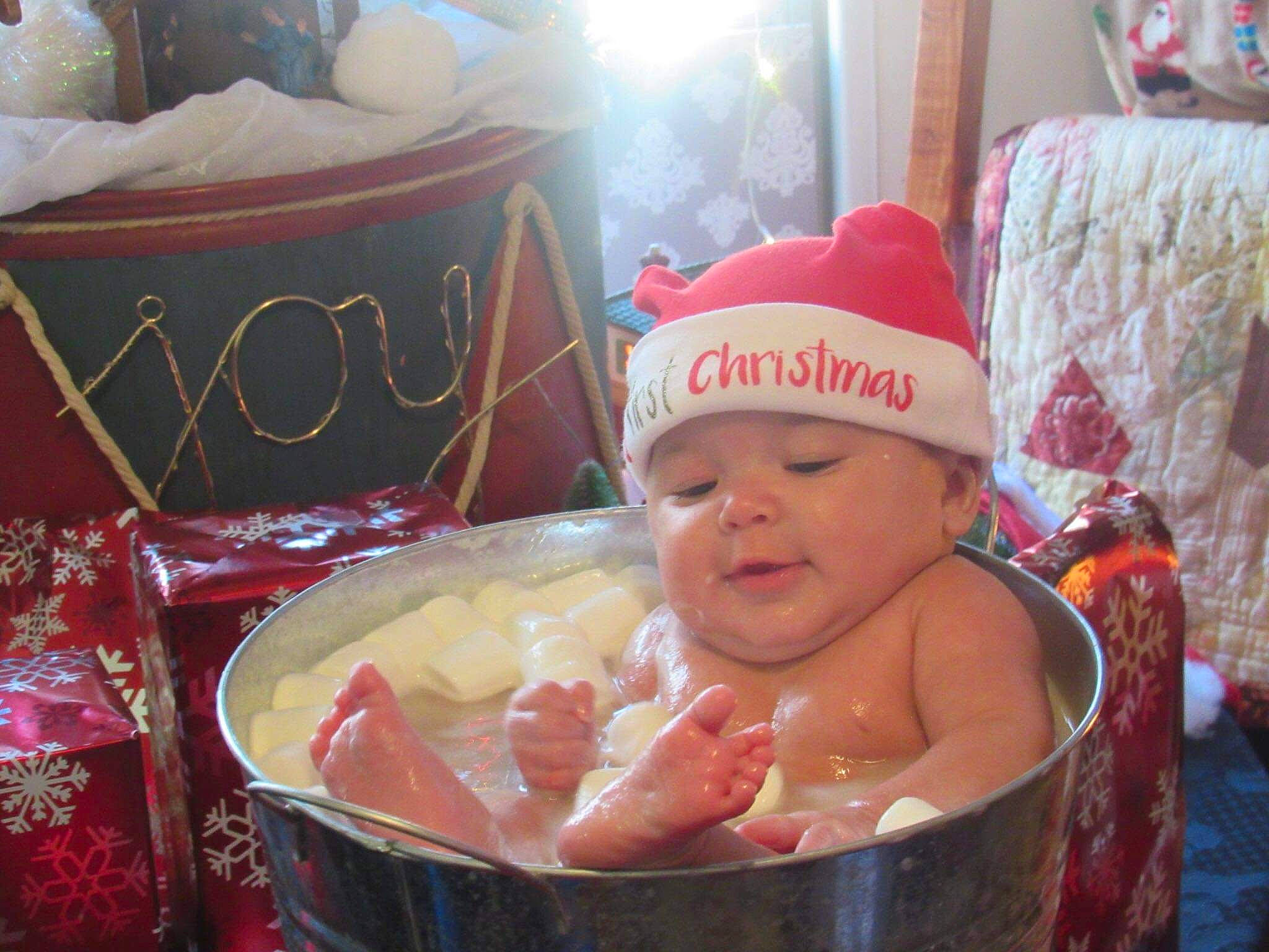 Amaris joined the competition — help win amazing prizes! baby, baby_products, baby_toddler_clothing, bathing, bib, box, cap, cheek, child, comfort_food, drinkware, event, fun, happy, headwear, holiday, person, sweetness, tableware, toddler